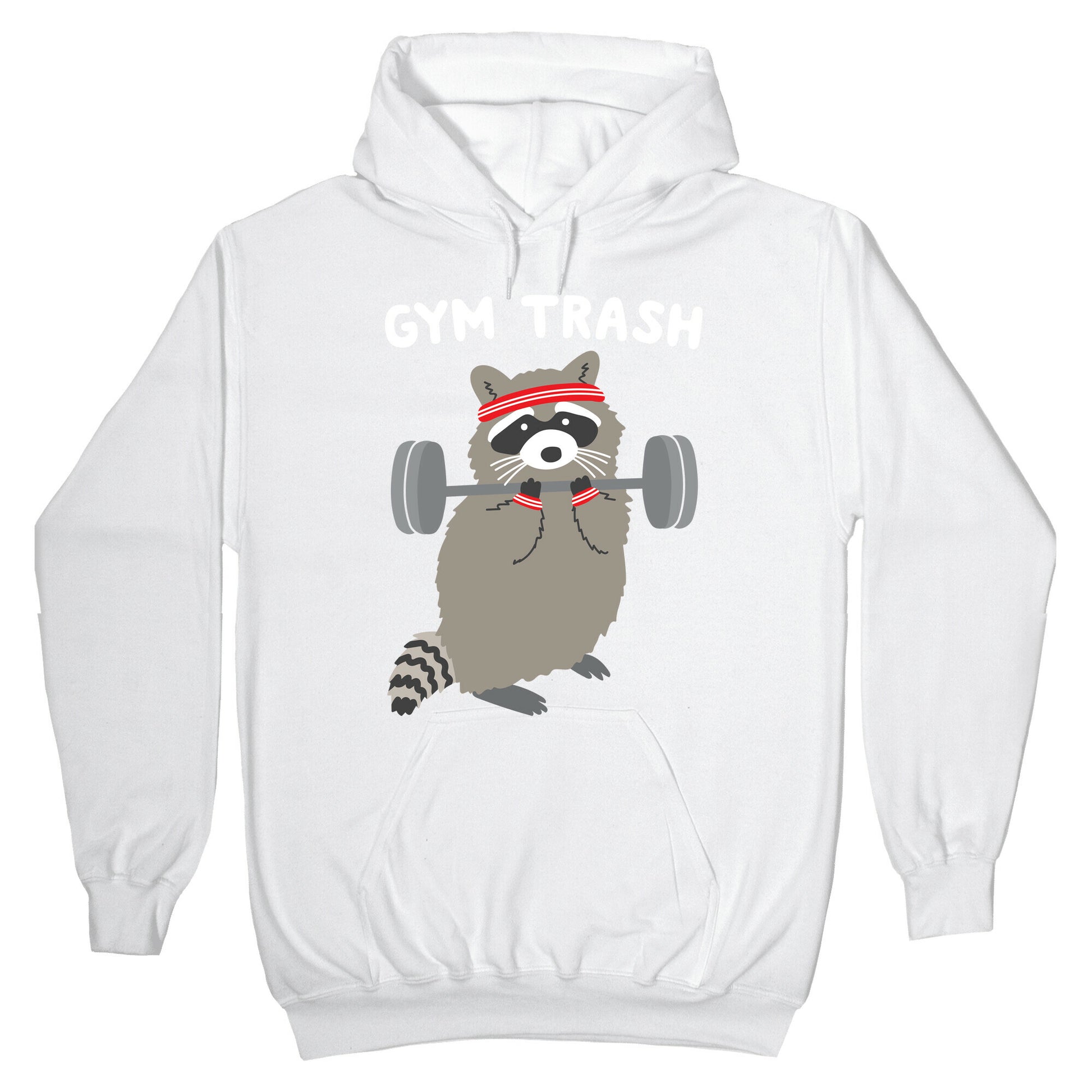 Gym Trash Raccoon Hoodie