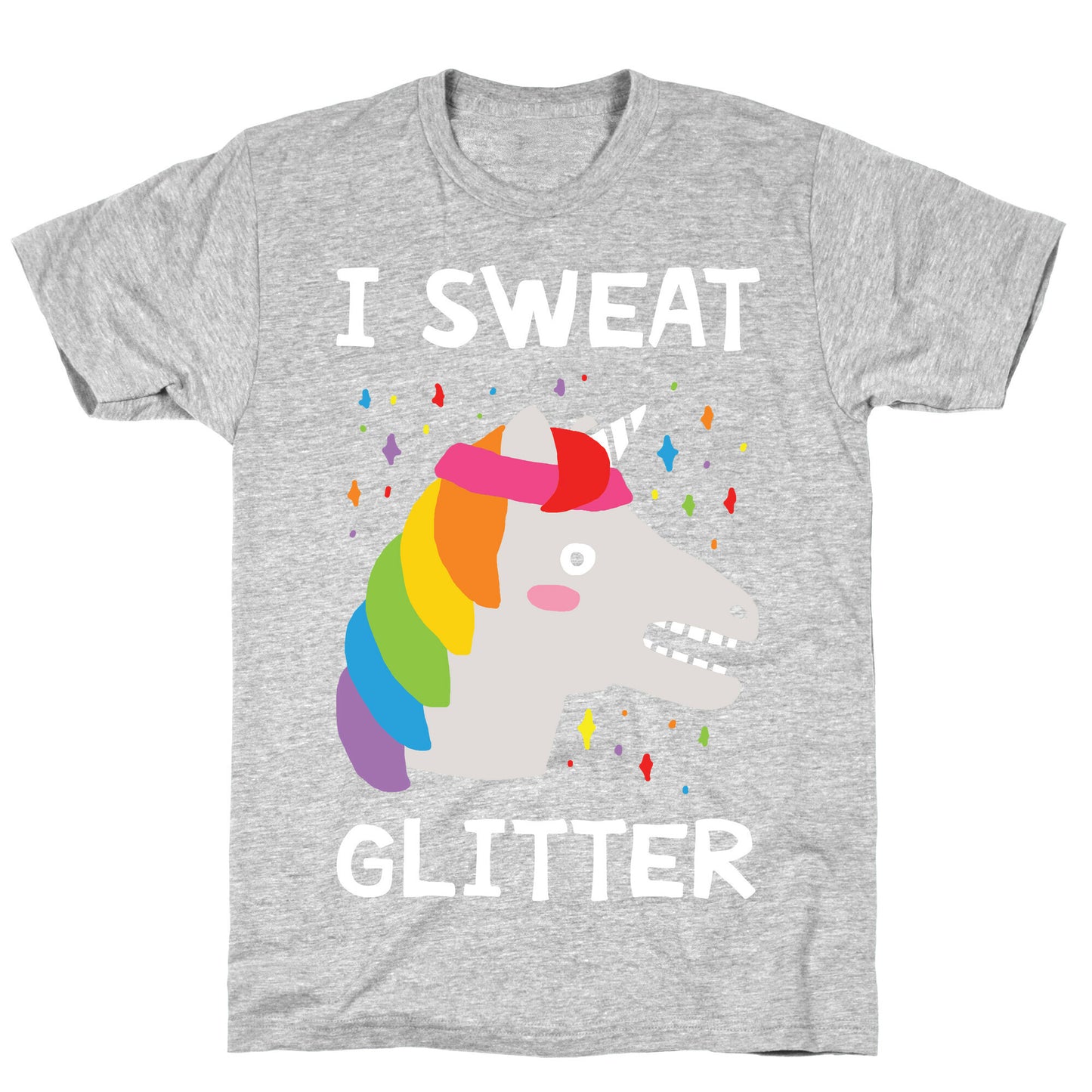 I Sweat Glitter Unicorn T-Shirt
