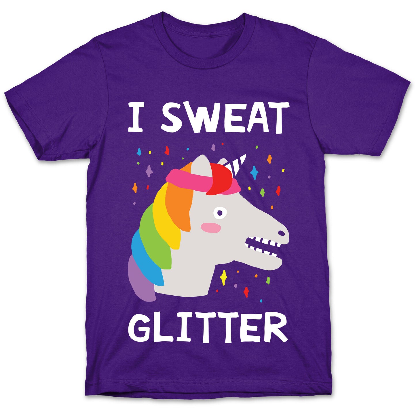 I Sweat Glitter Unicorn T-Shirt