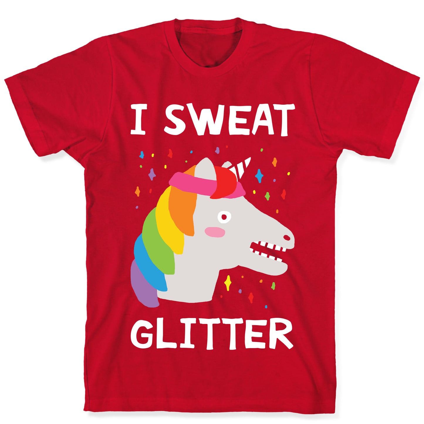 I Sweat Glitter Unicorn T-Shirt