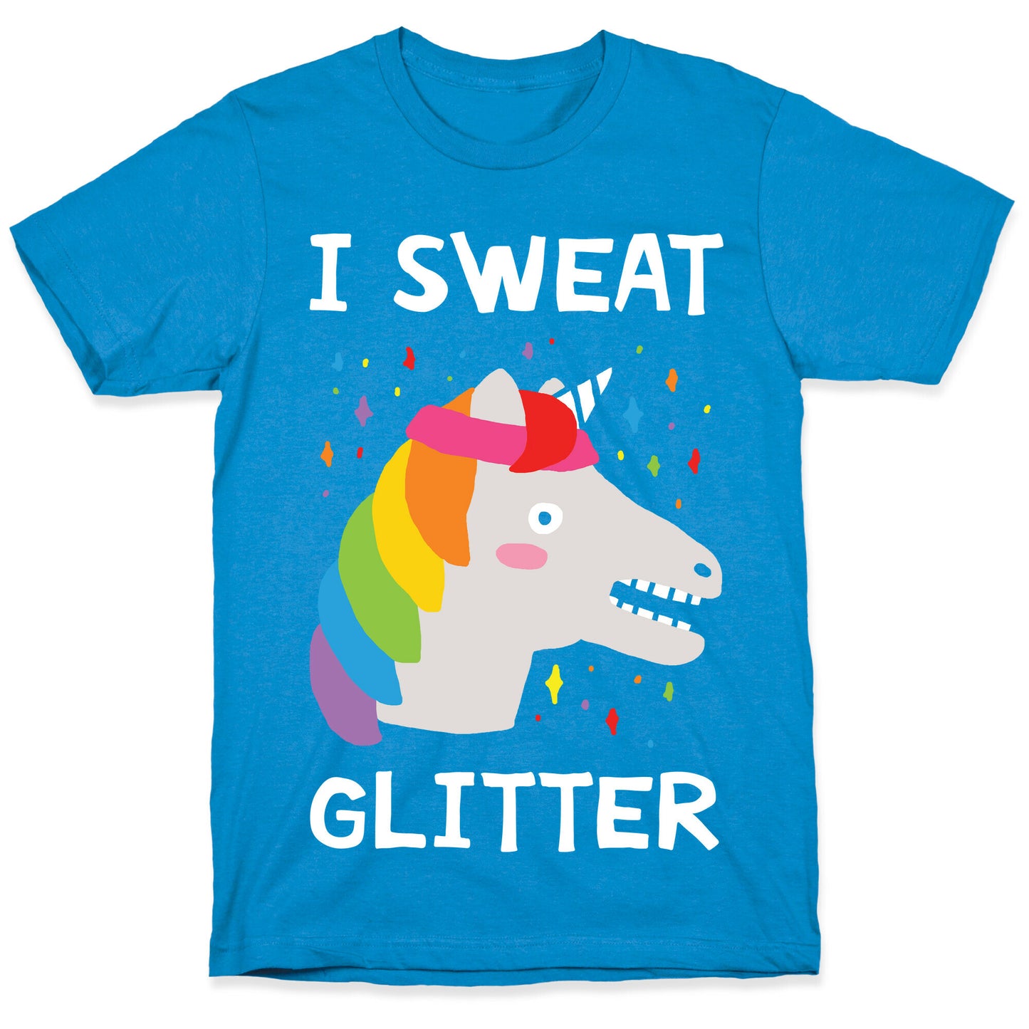 I Sweat Glitter Unicorn T-Shirt