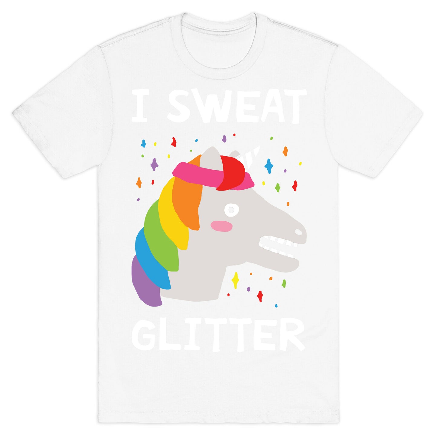 I Sweat Glitter Unicorn T-Shirt