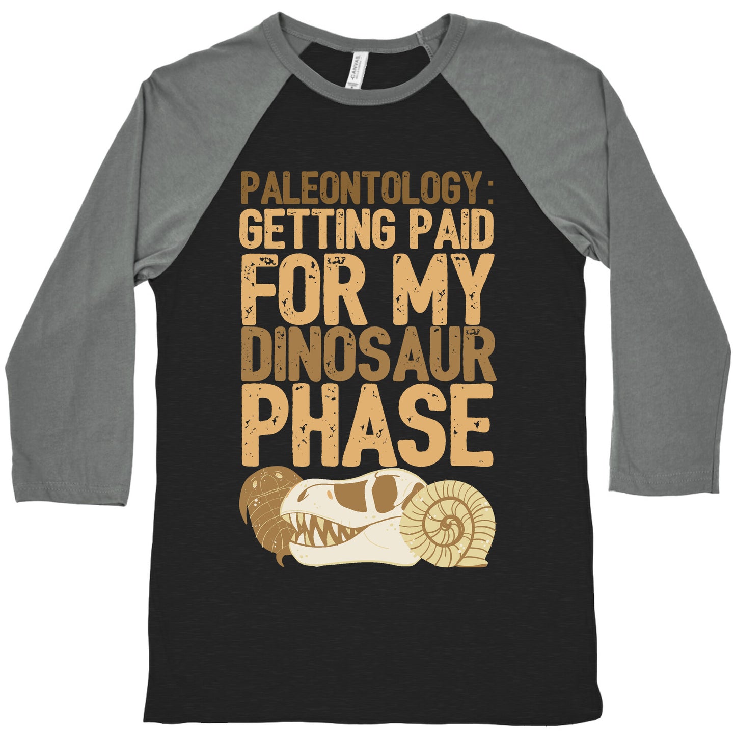 Paleontology: Getting Paid for my Dinosaur Phase Baseball Tee
