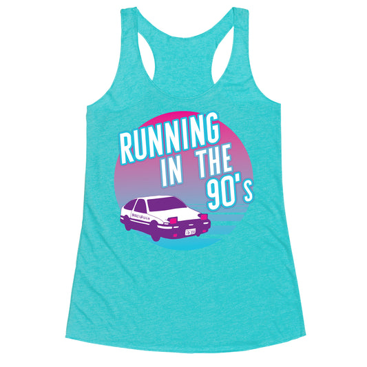 Running in the 90's  Racerback Tank