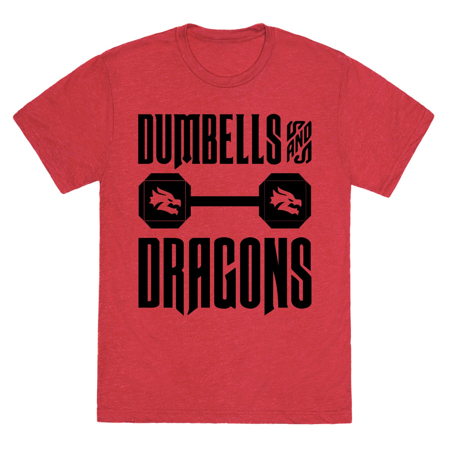 Dumbells & Dragons Parody Unisex Triblend Tee