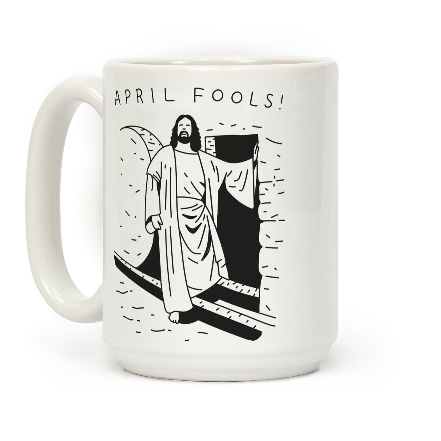 April Fools Jesus Coffee Mug