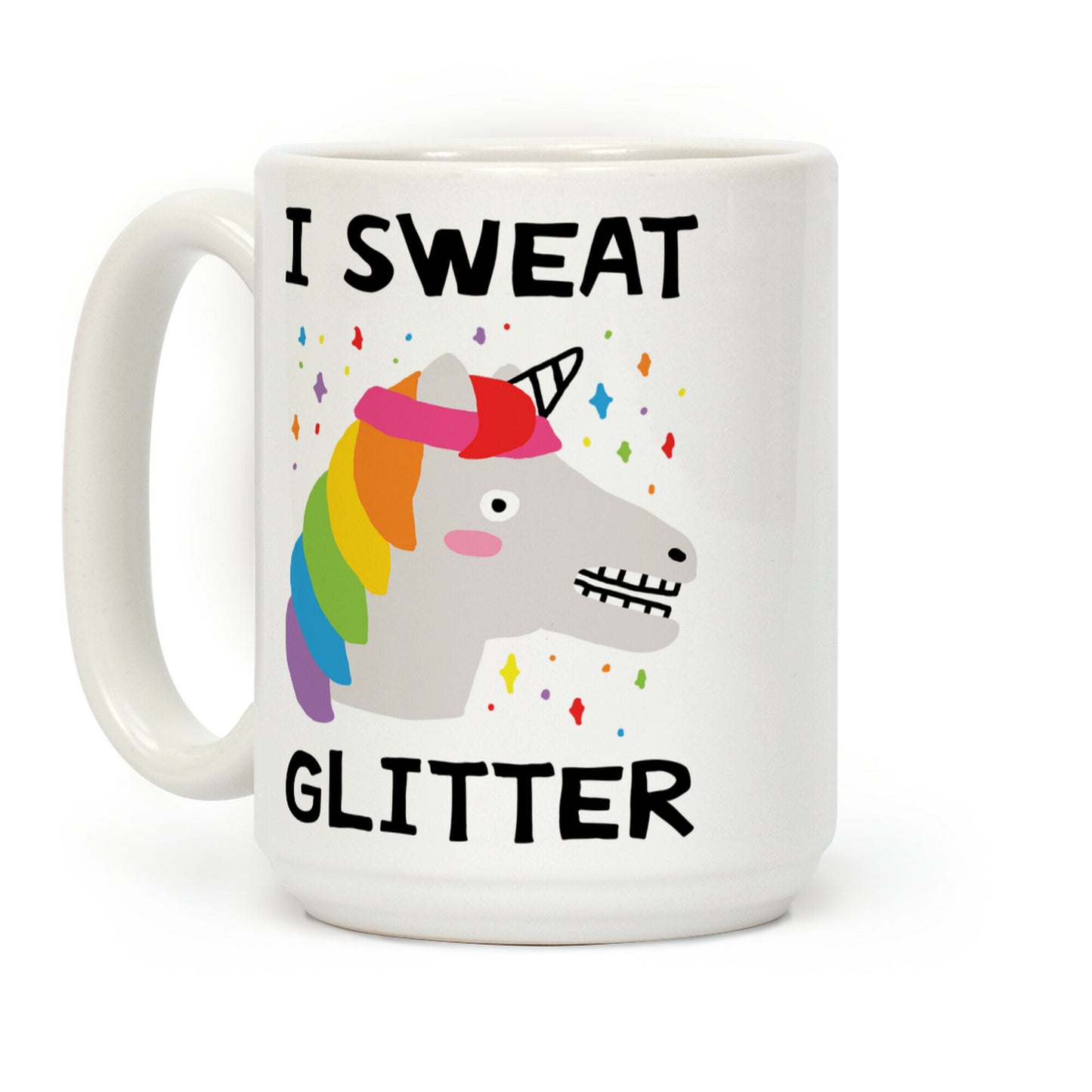 I Sweat Glitter Unicorn Coffee Mug