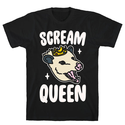 Scream Queen White Print T-Shirt