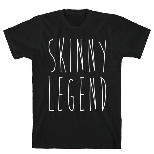 Skinny Legend White Print T-Shirt