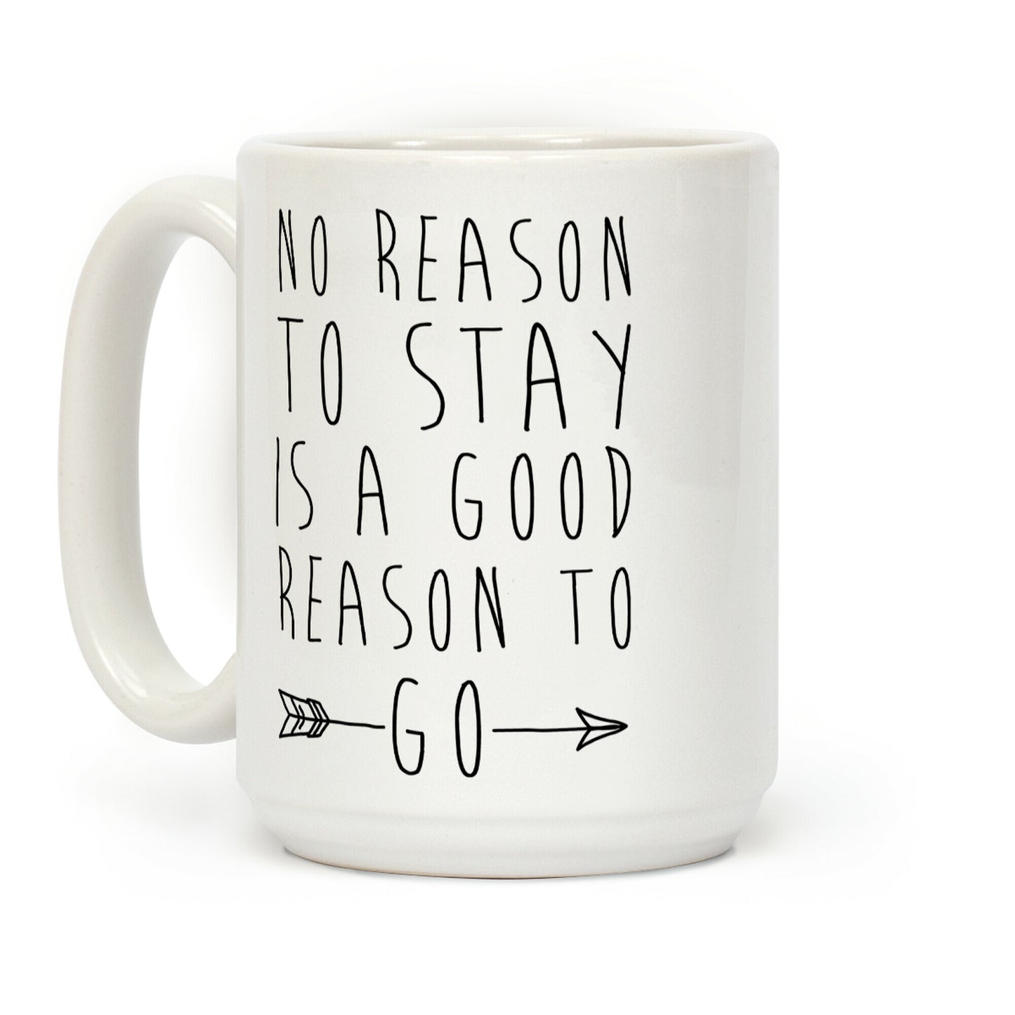 No Reason To Stay Is A Good Reason To Go Coffee Mug
