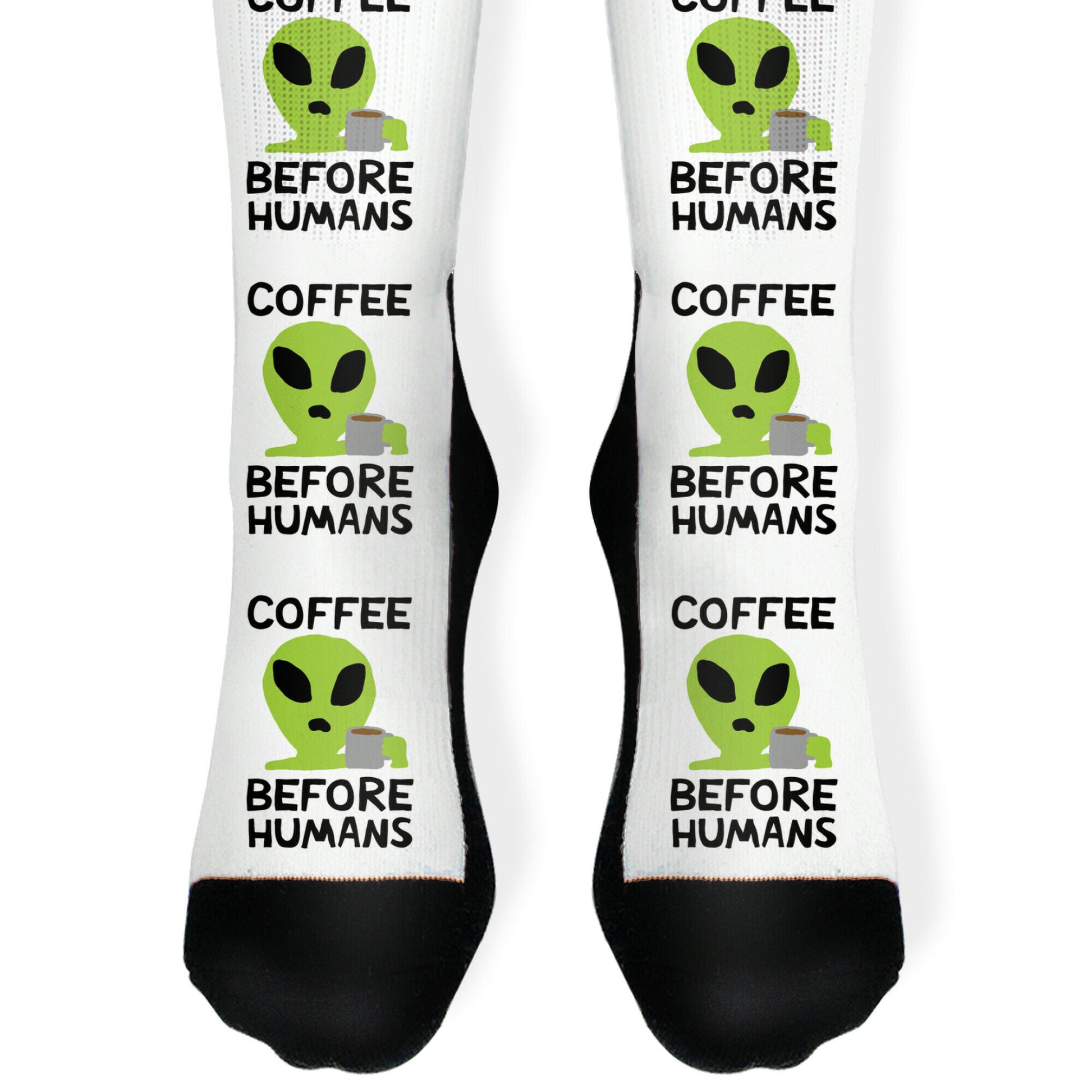 Coffee Before Humans Socks