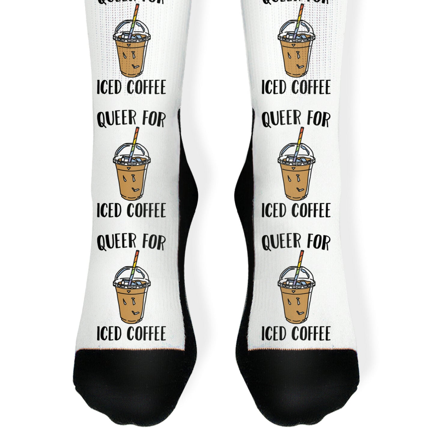 Queer For Iced Coffee Socks