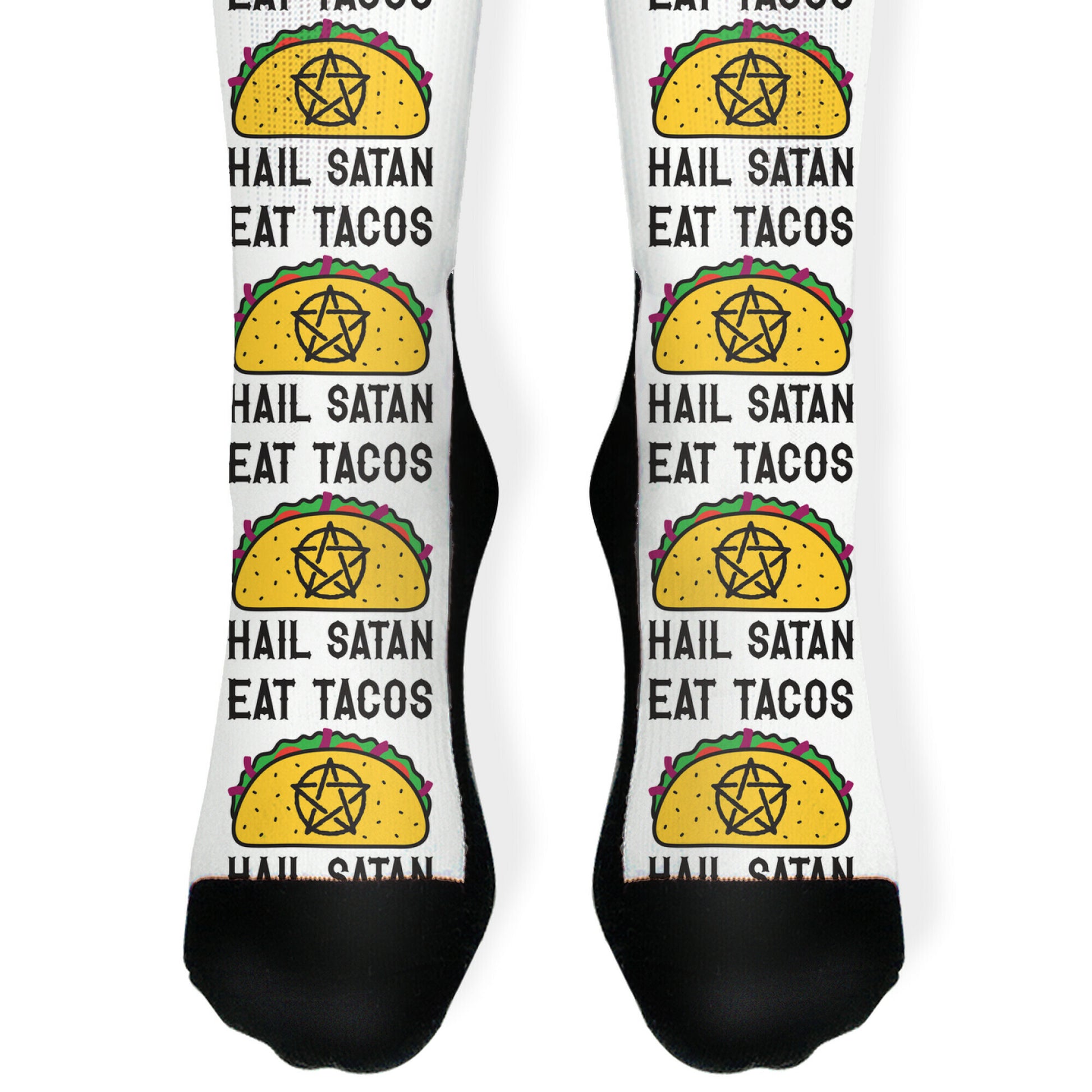 Eat Tacos Hail Satan Socks