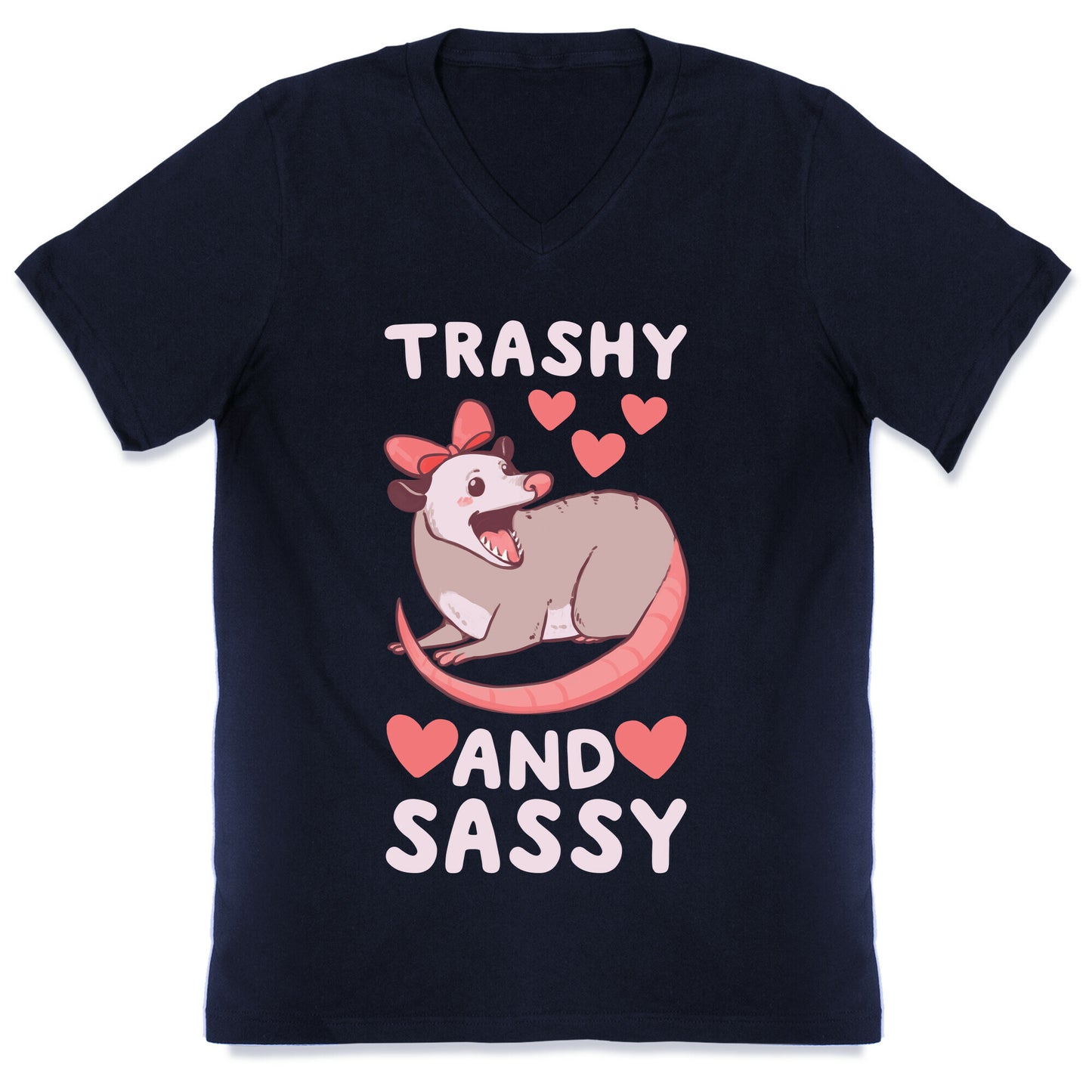 Trashy and Sassy Possum V-Neck