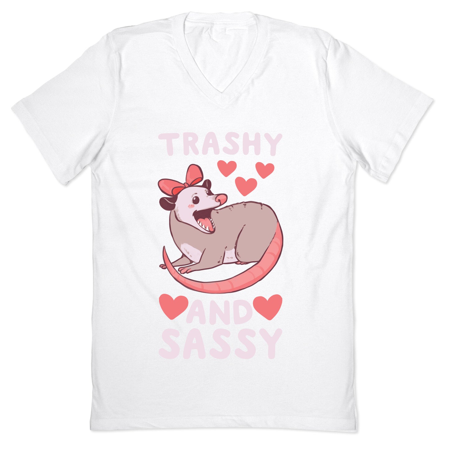 Trashy and Sassy Possum V-Neck