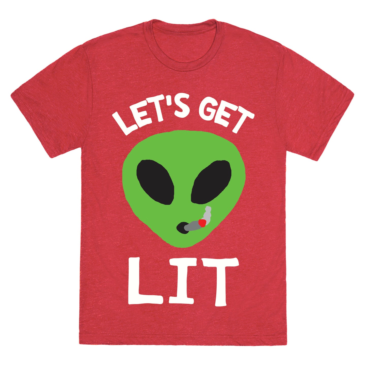 Let's Get Lit Alien Unisex Triblend Tee