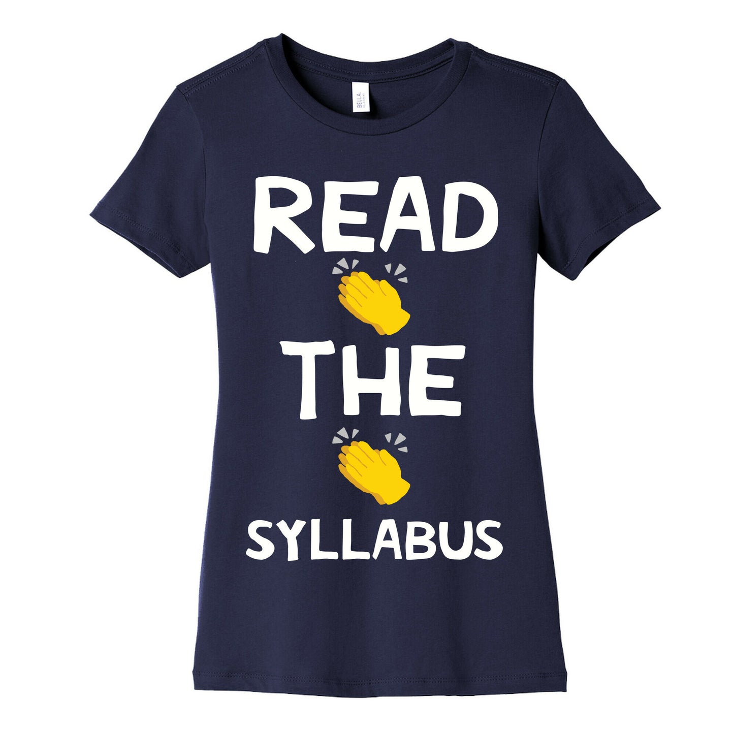 Read The Syllabus Clap Emoji Women's Cotton Tee