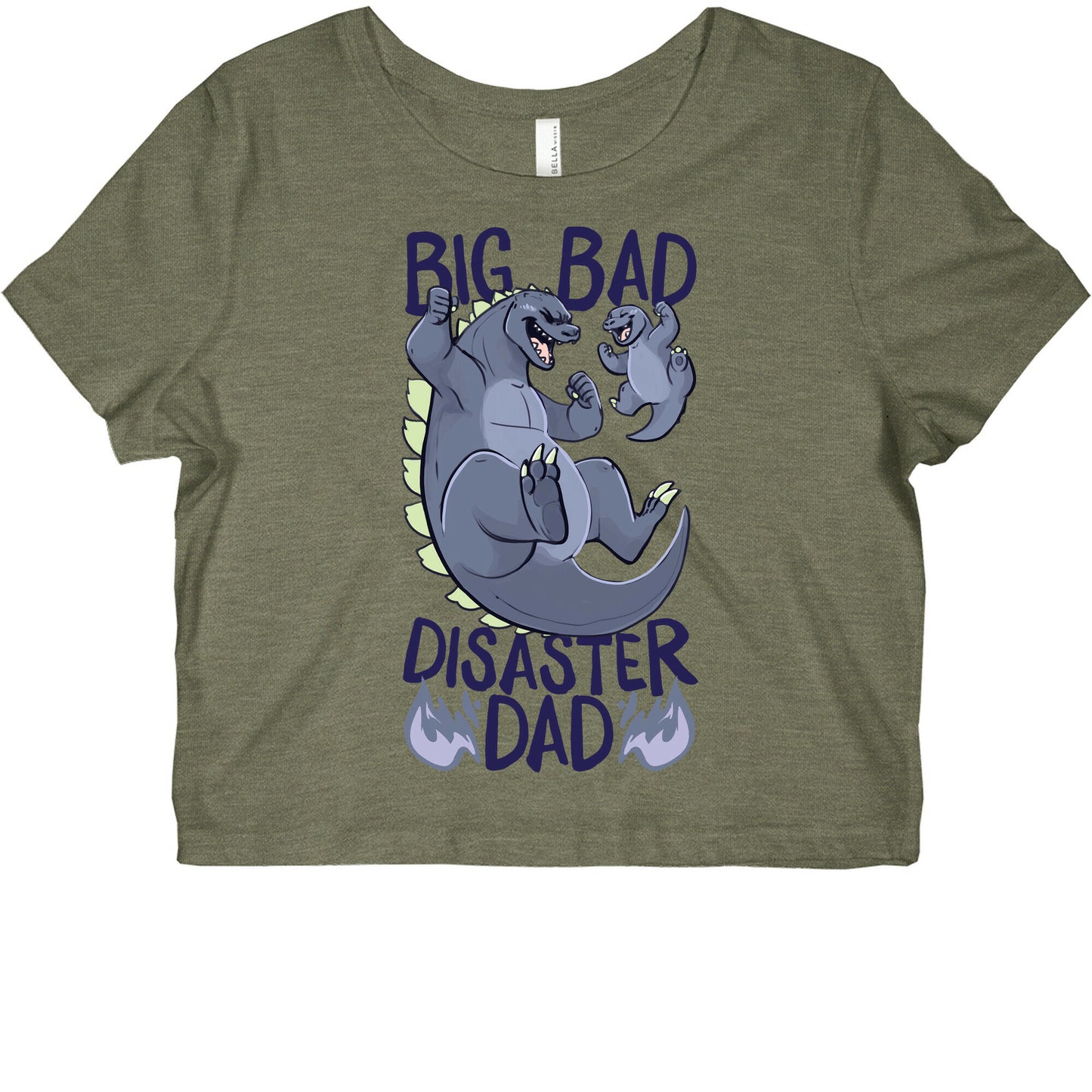 Big Bad Disaster Dad Godzilla Graphic Baby Tee
