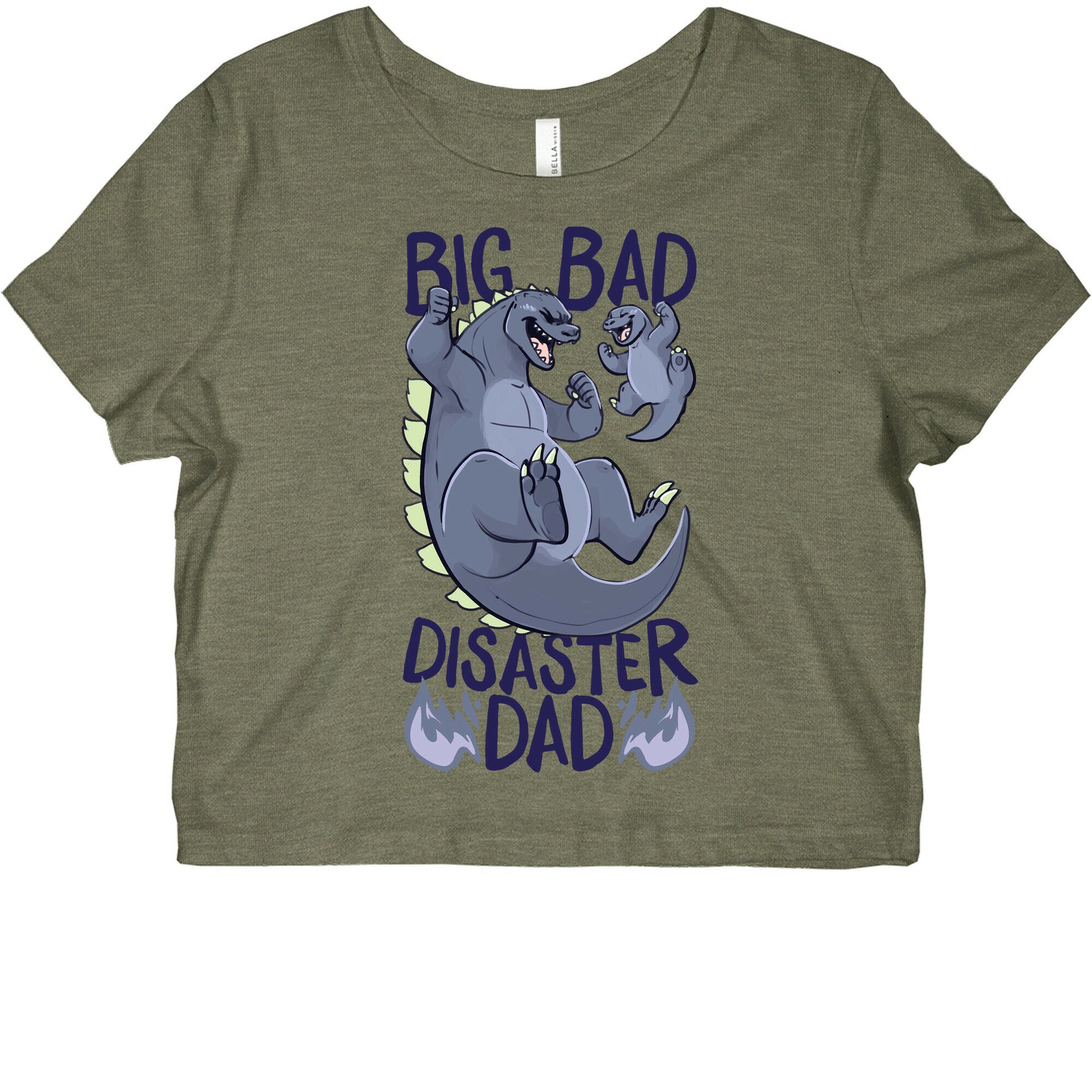 Big Bad Disaster Dad Godzilla Graphic Baby Tee