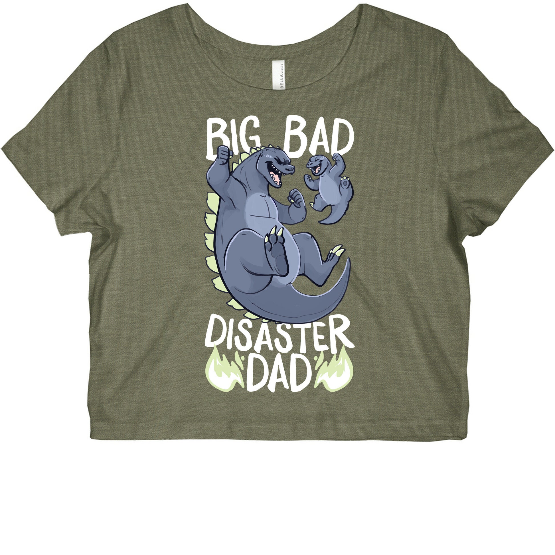 Big Bad Disaster Dad Godzilla Graphic Baby Tee
