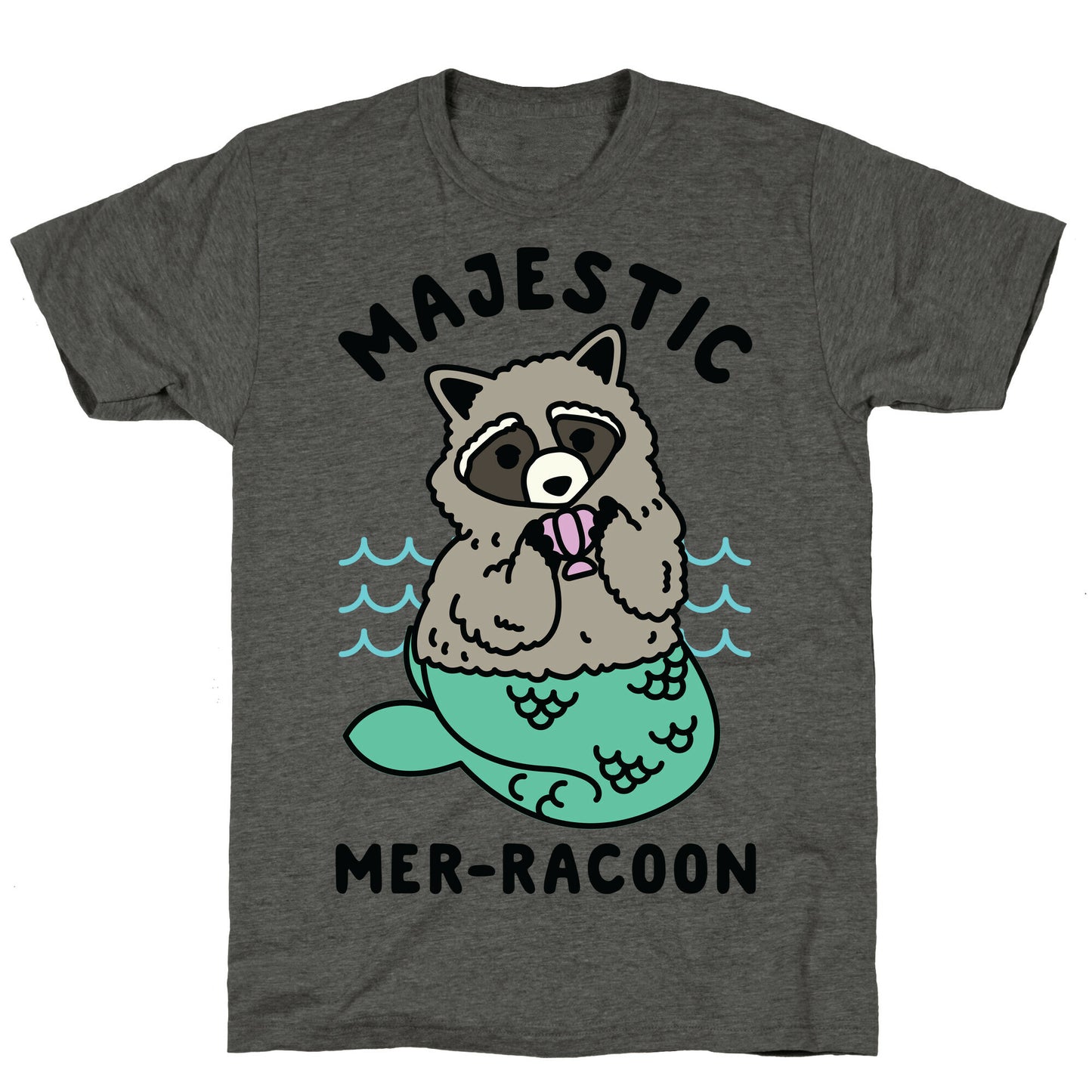 Majestic Mer-Raccoon Unisex Triblend Tee