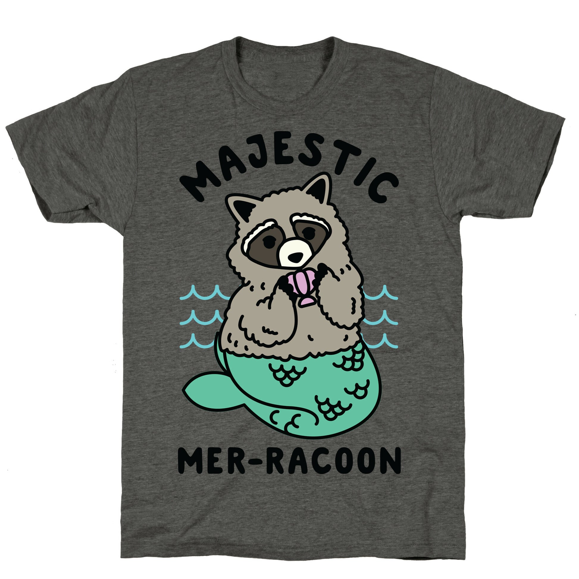 Majestic Mer-Raccoon Unisex Triblend Tee