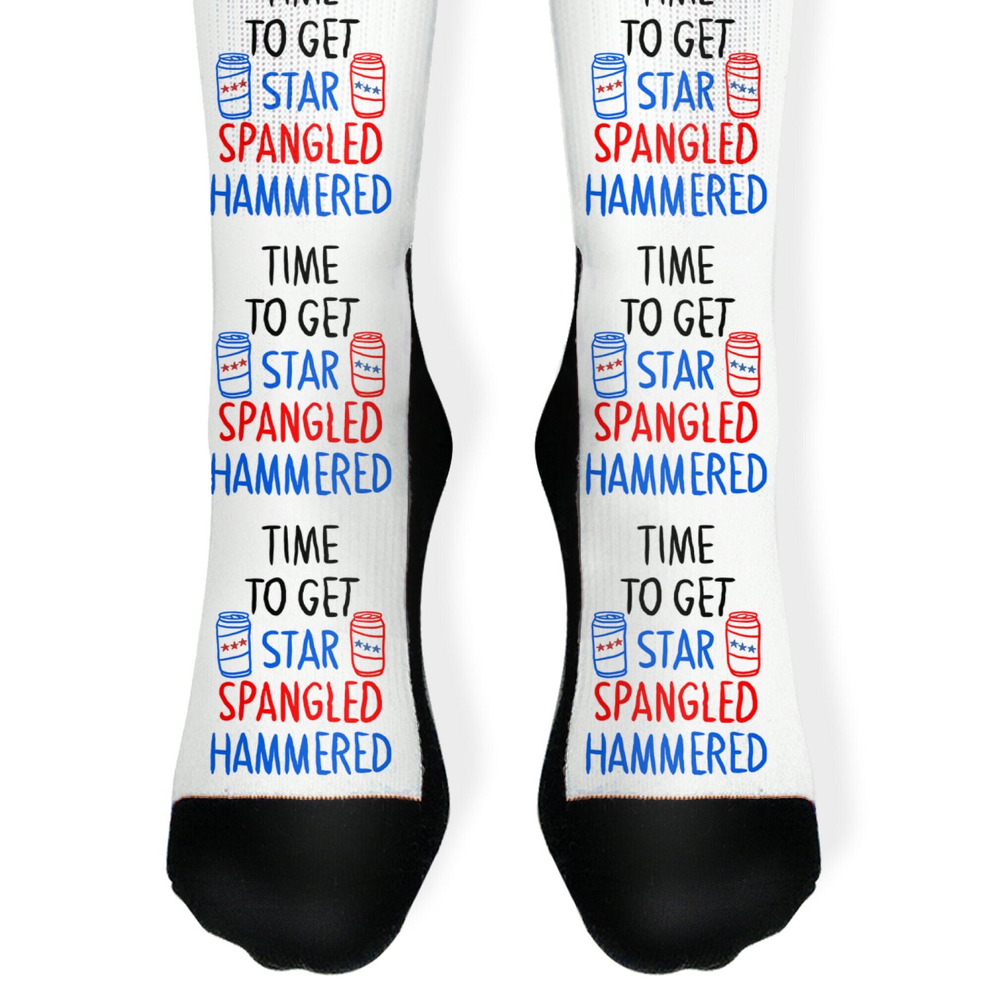 Time To Get Star Spangled Hammered Socks