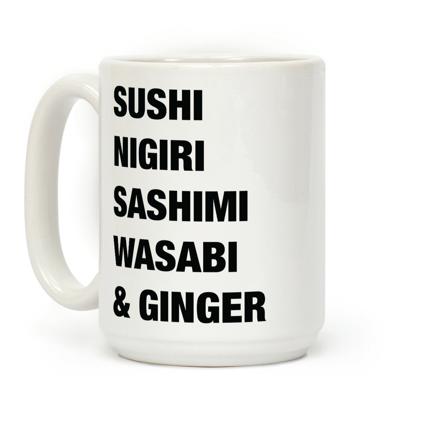 Sushi Nigiri Sashimi Wasabi & Ginger Coffee Mug
