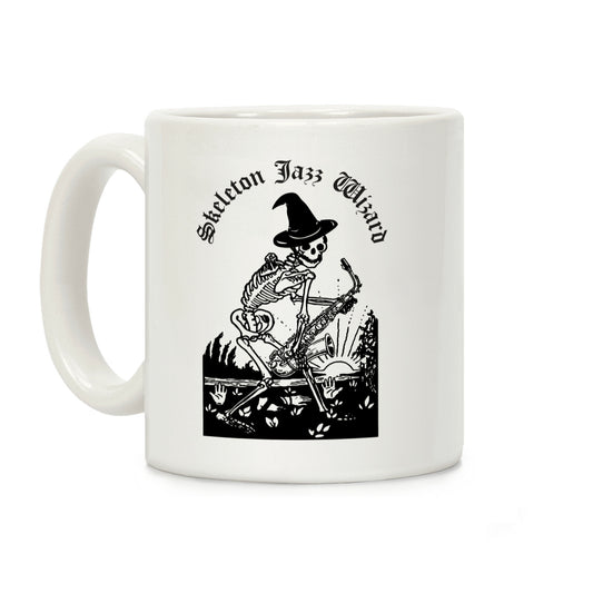 Skeleton Jazz Wizard Coffee Mug