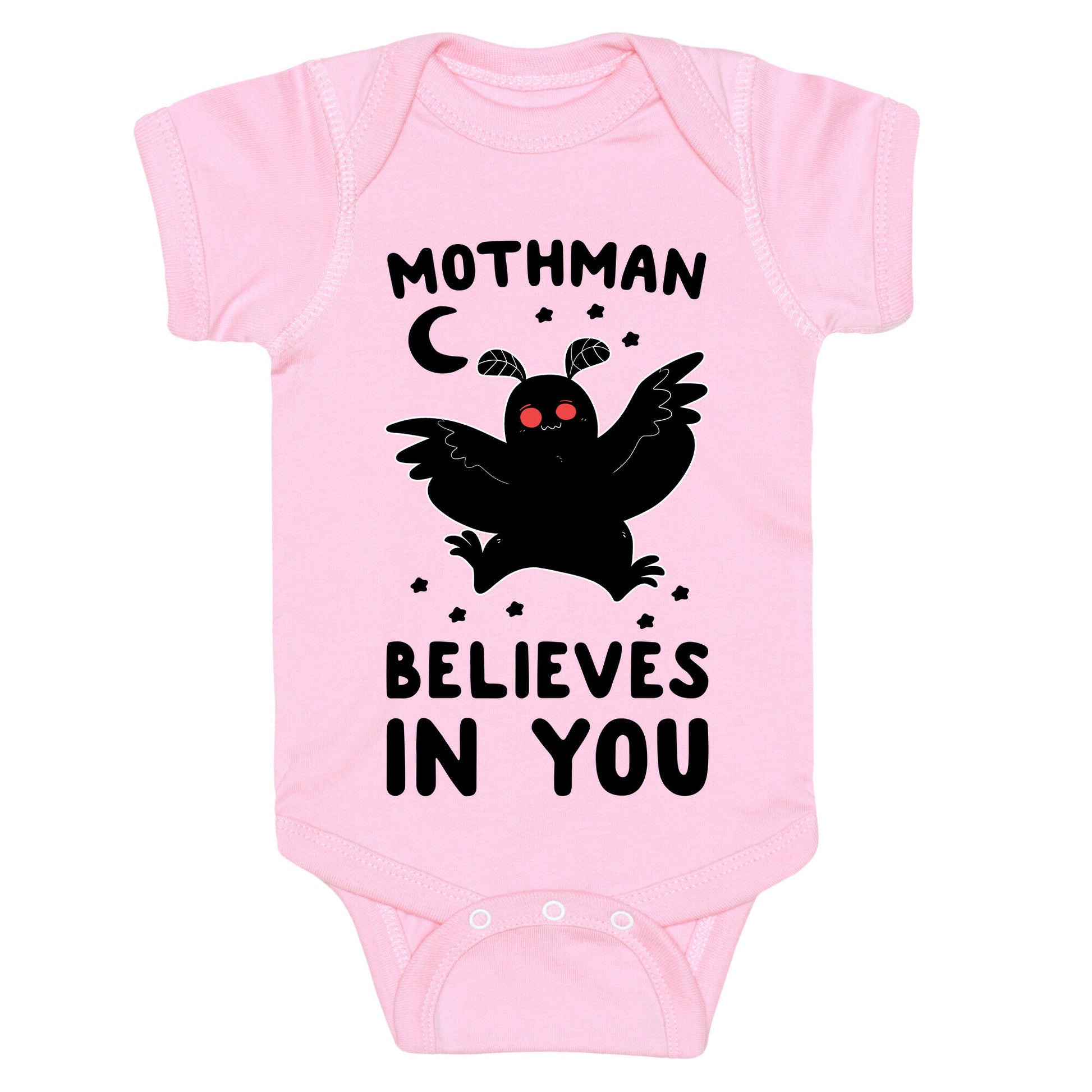 Mothman Believes in You Baby One Piece