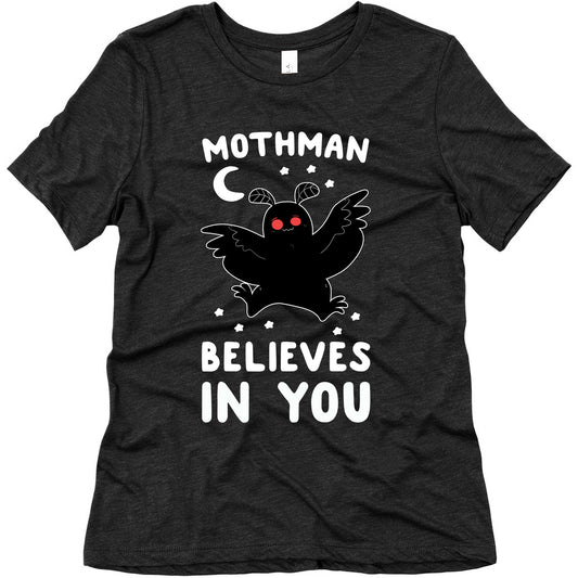 Mothman Believes in You Women's Triblend Tee