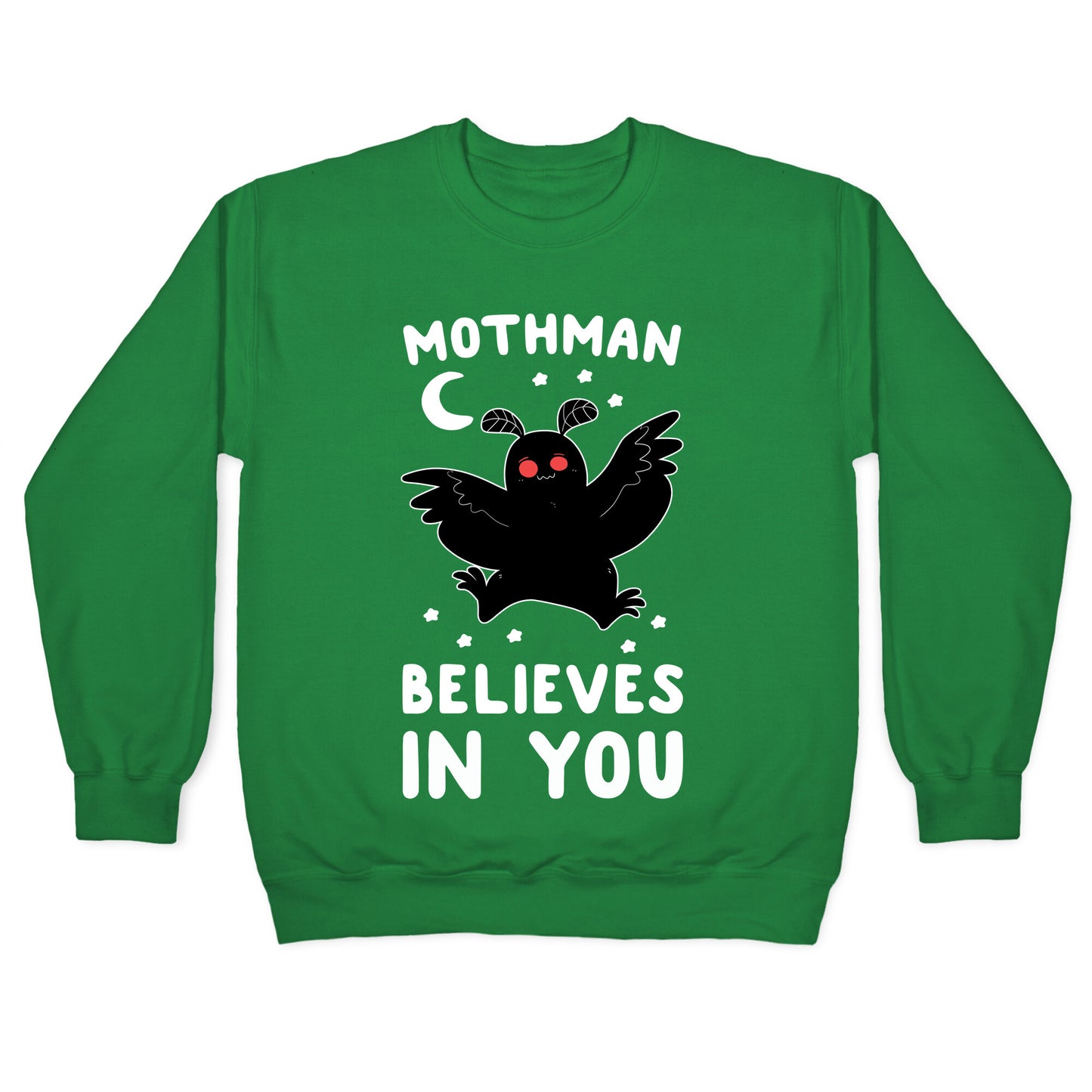 Mothman Believes in You Crewneck Sweatshirt