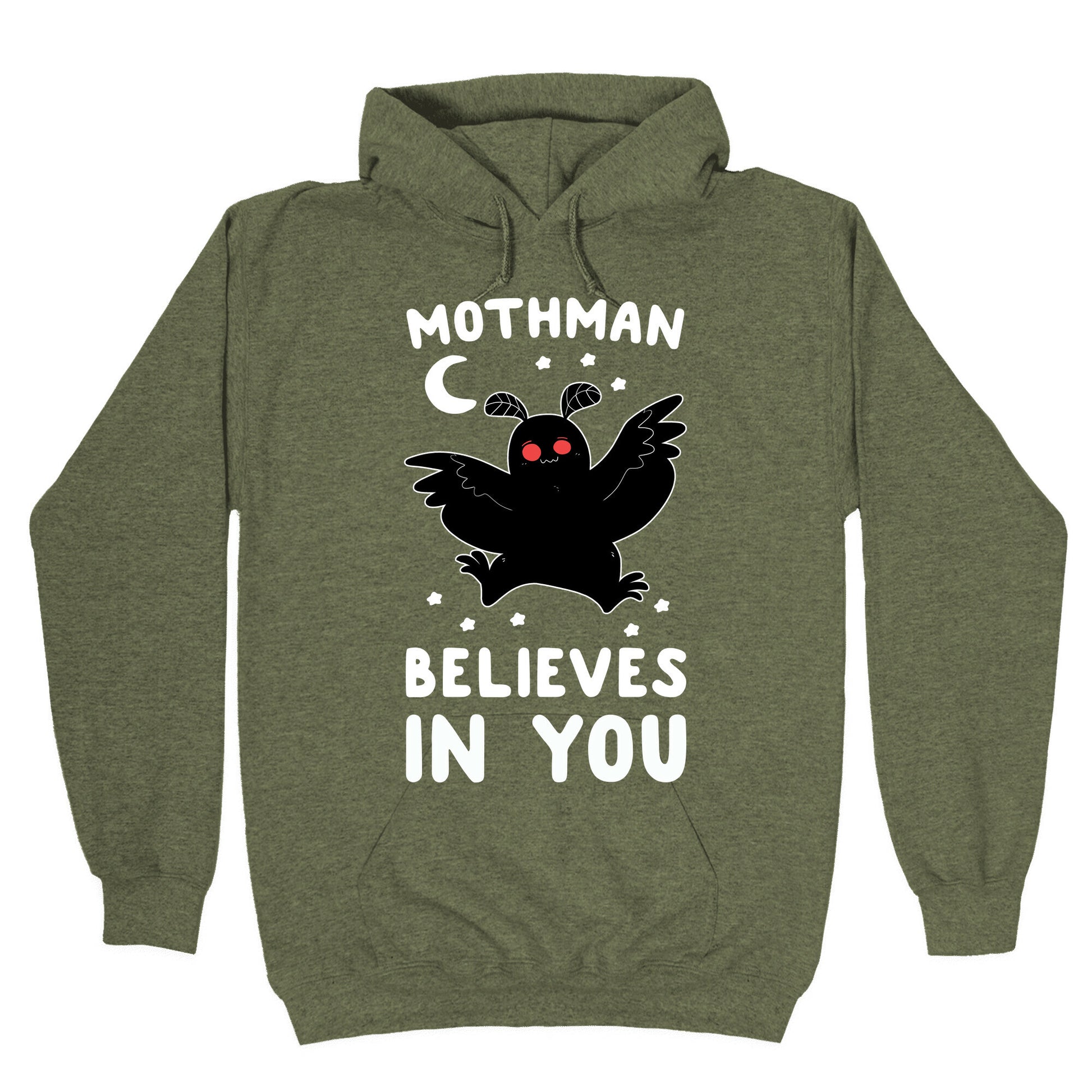Mothman Believes in You Hoodie