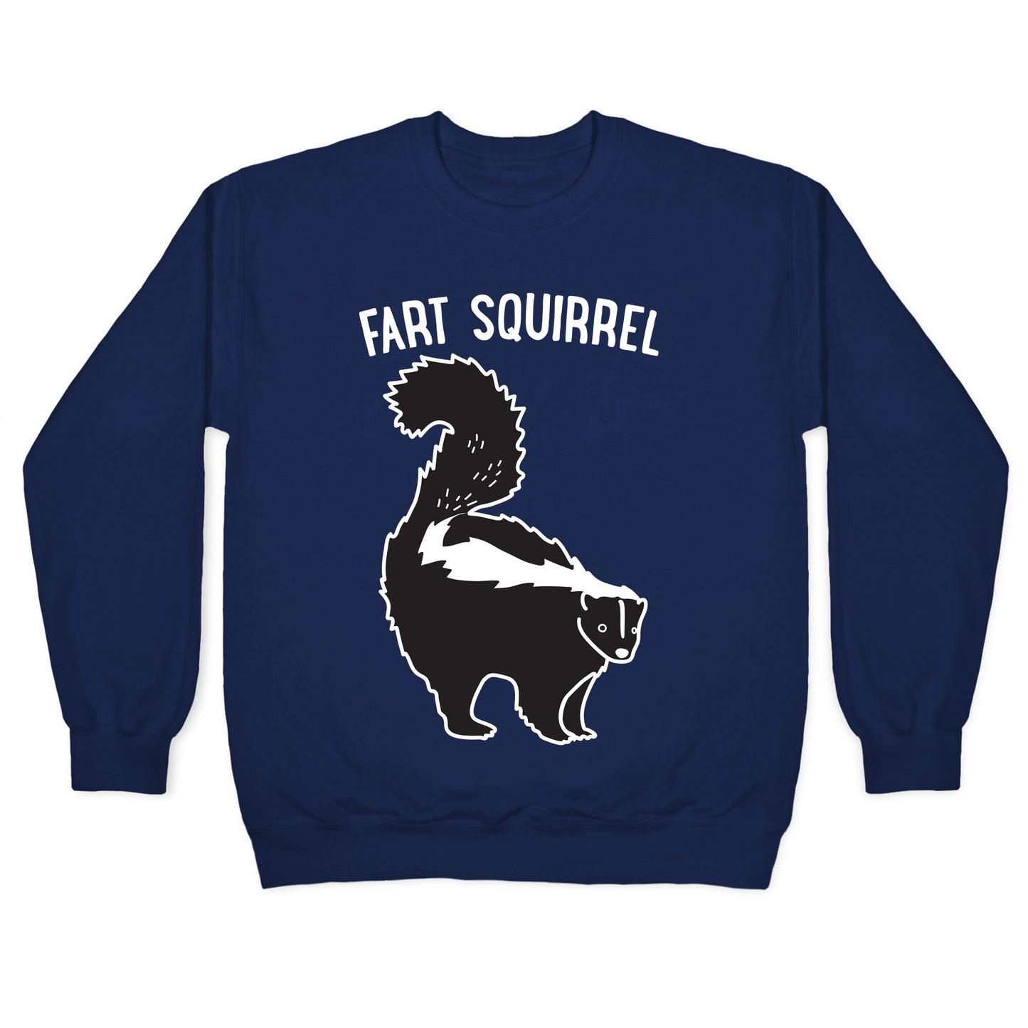 Fart Squirrel Skunk Crewneck Sweatshirt