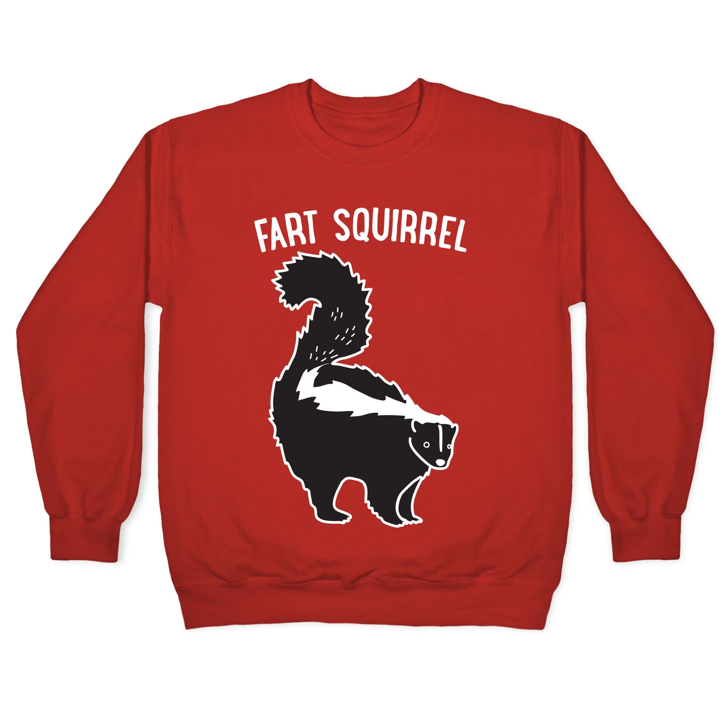 Fart Squirrel Skunk Crewneck Sweatshirt