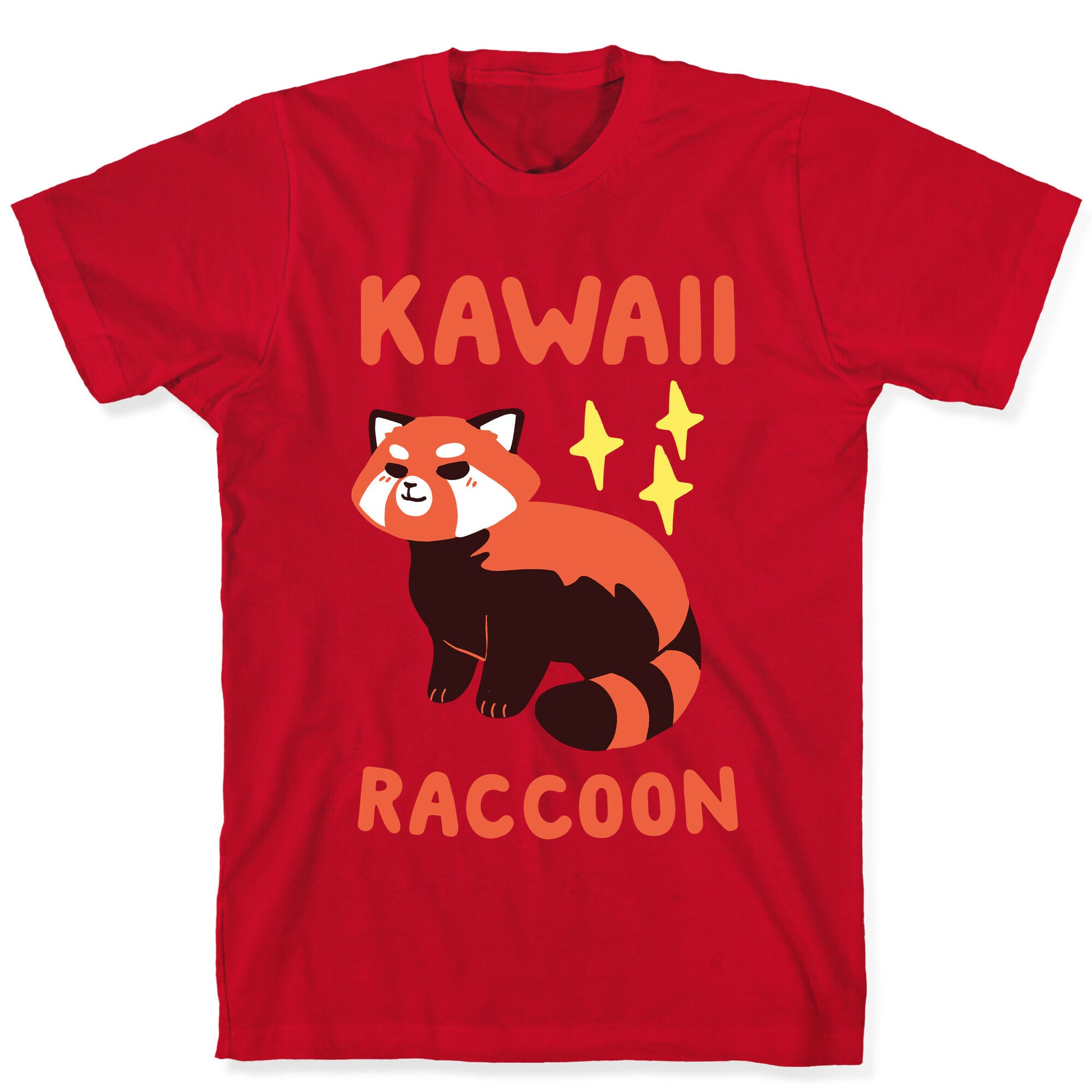 Kawaii Raccoon - Red Panda T-Shirt