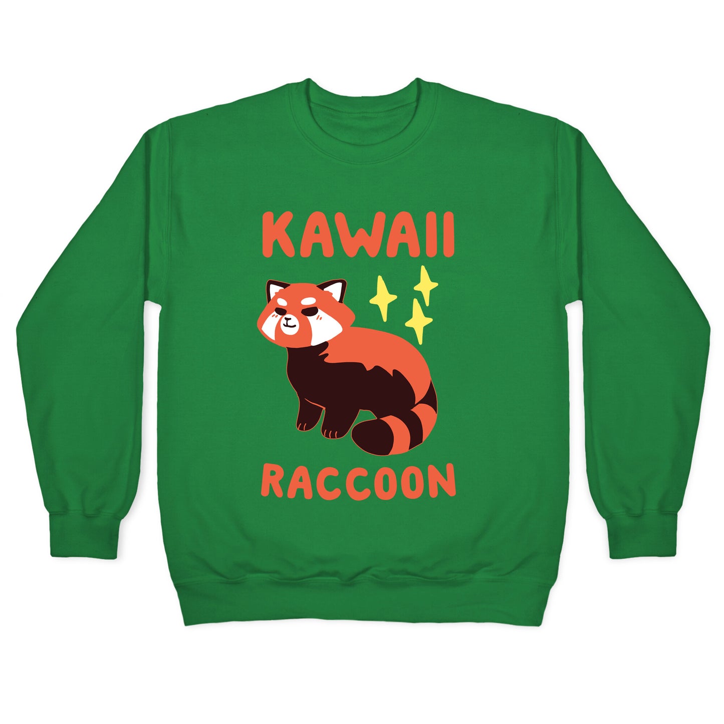 Kawaii Raccoon - Red Panda Crewneck Sweatshirt