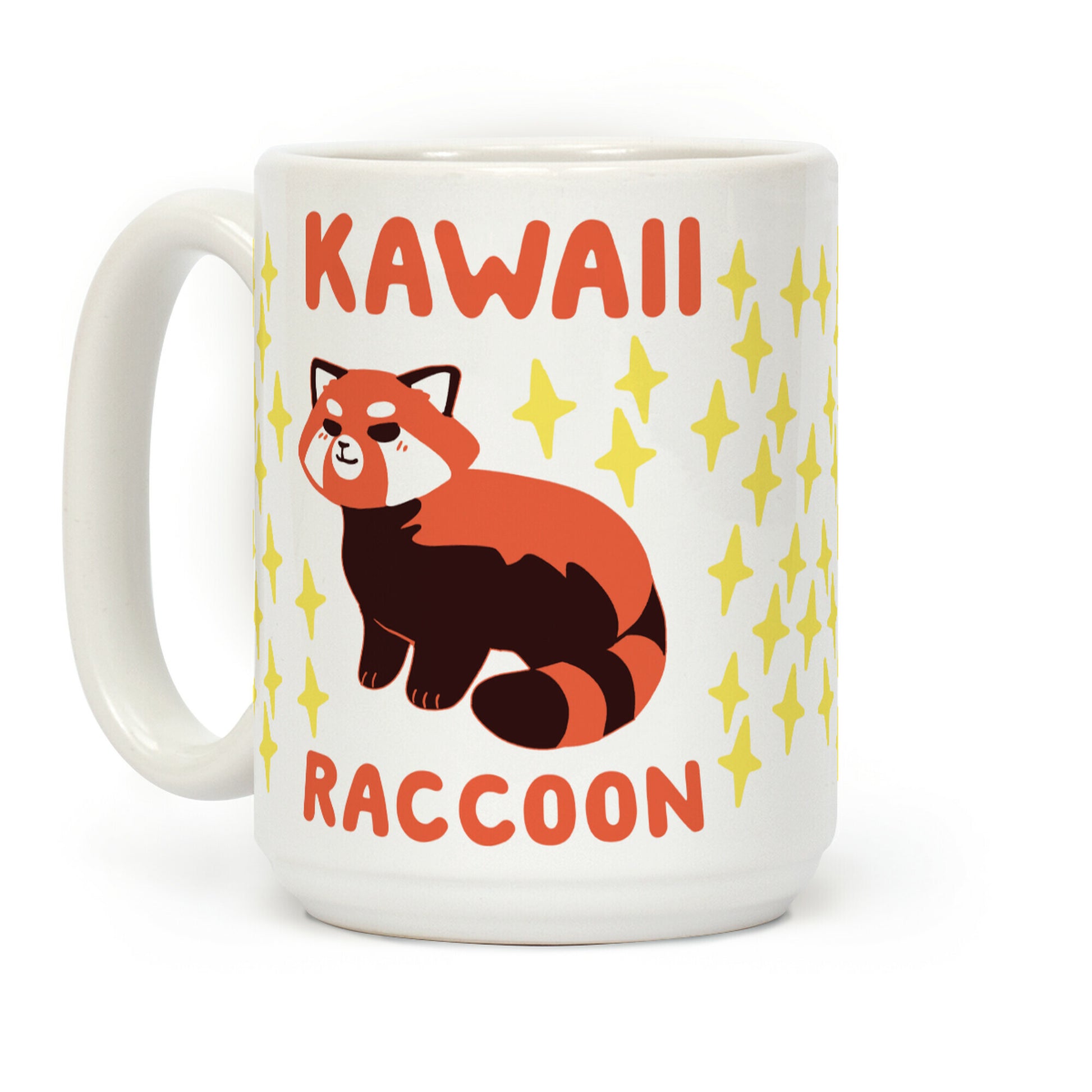 Kawaii Raccoon - Red Panda Coffee Mug