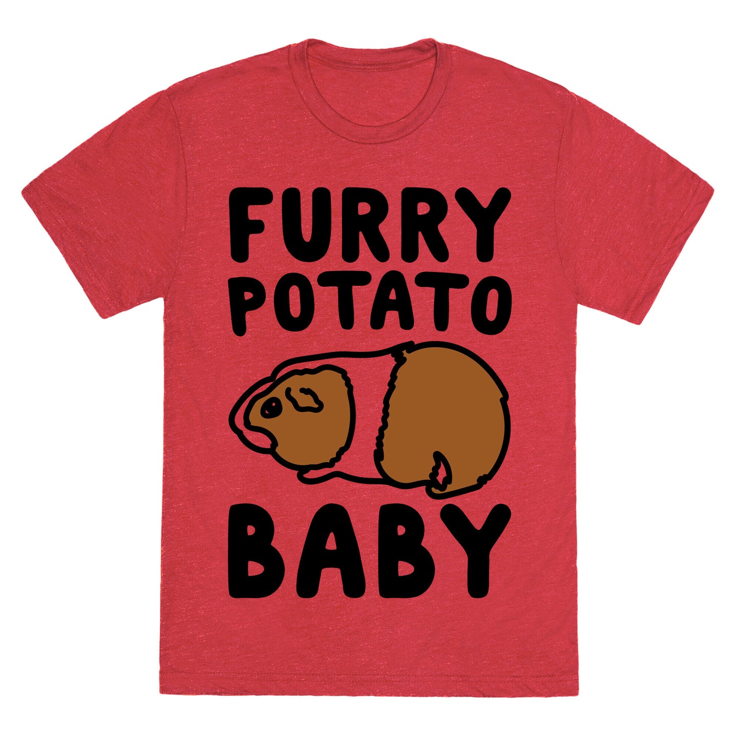 Furry Potato Baby Guinea Pig Parody Unisex Triblend Tee