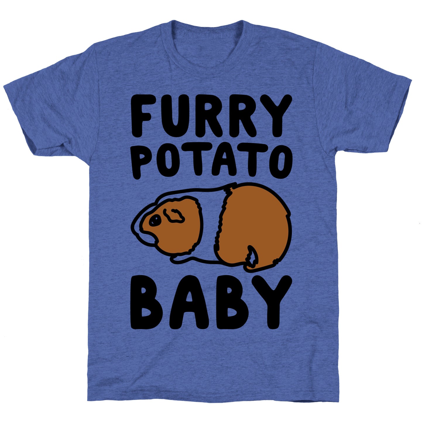 Furry Potato Baby Guinea Pig Parody Unisex Triblend Tee