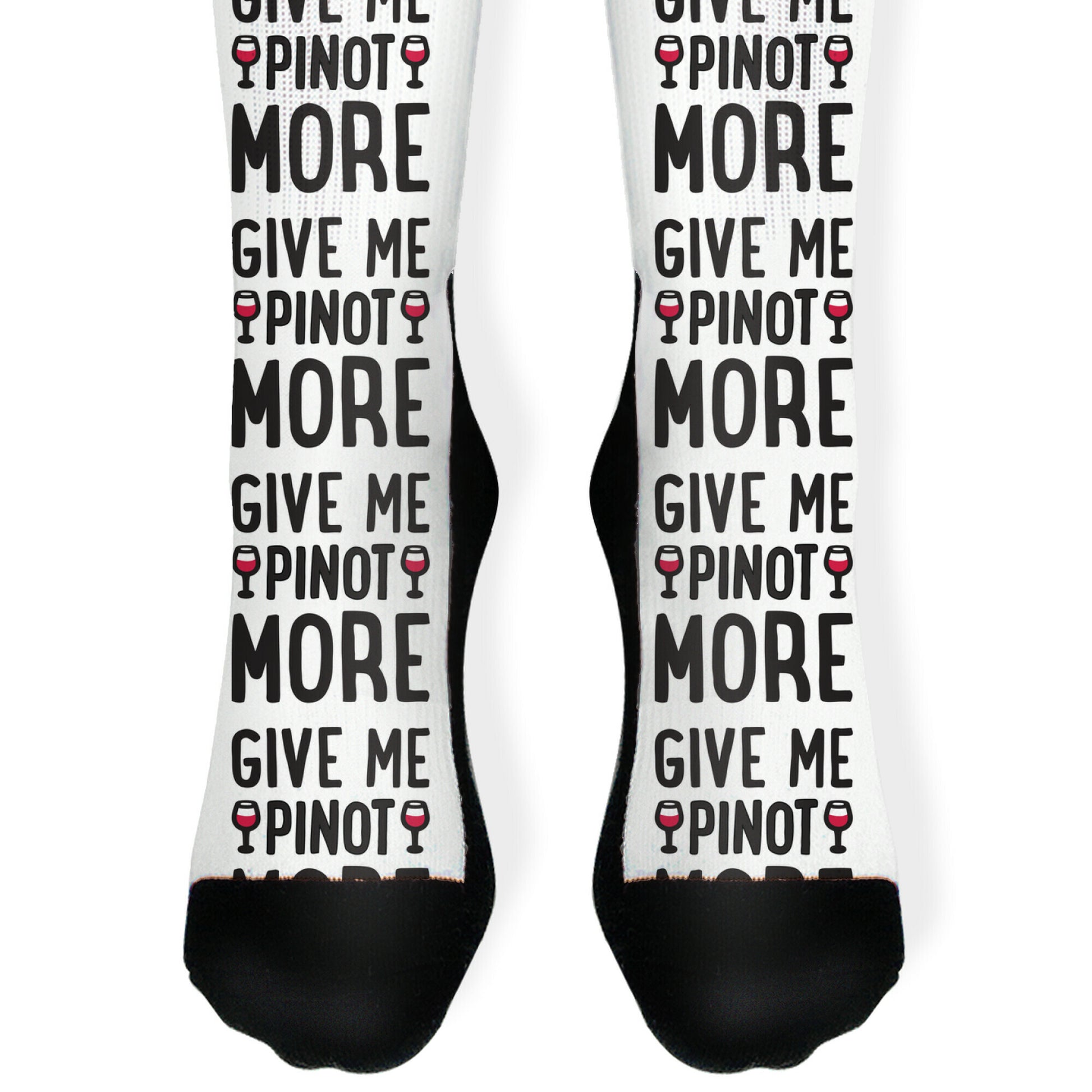 Give Me Pinot More Wine Socks