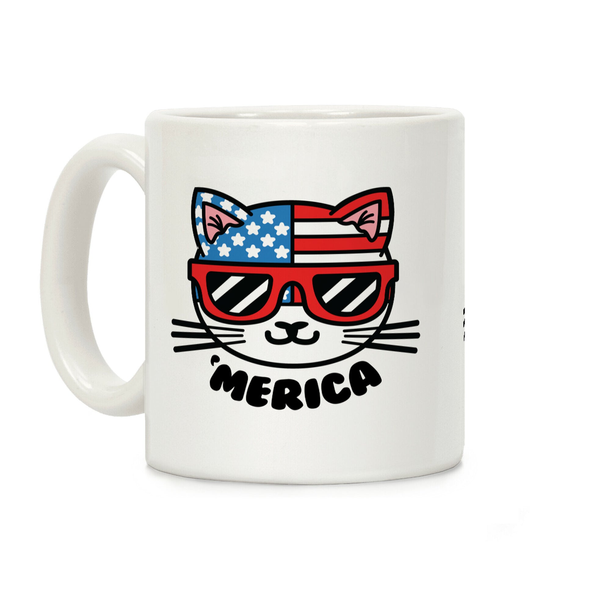 Merica Cat Coffee Mug