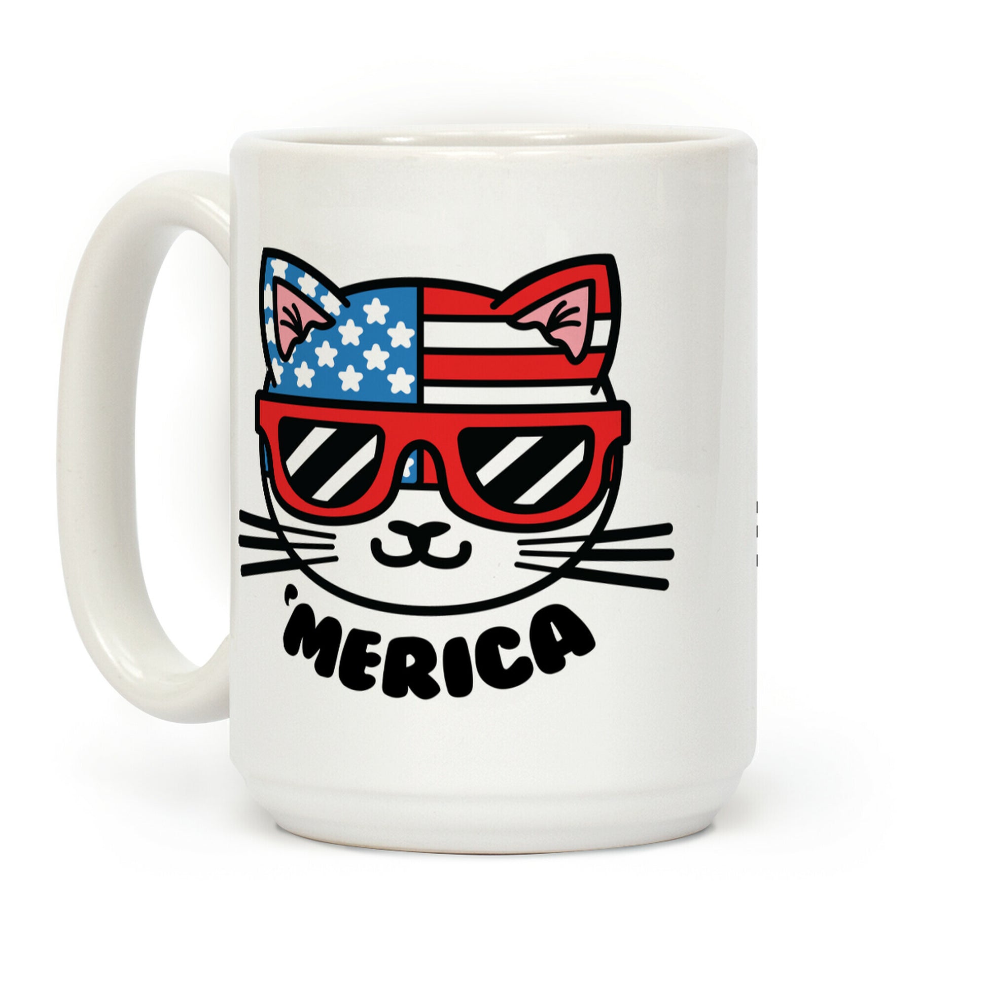 Merica Cat Coffee Mug