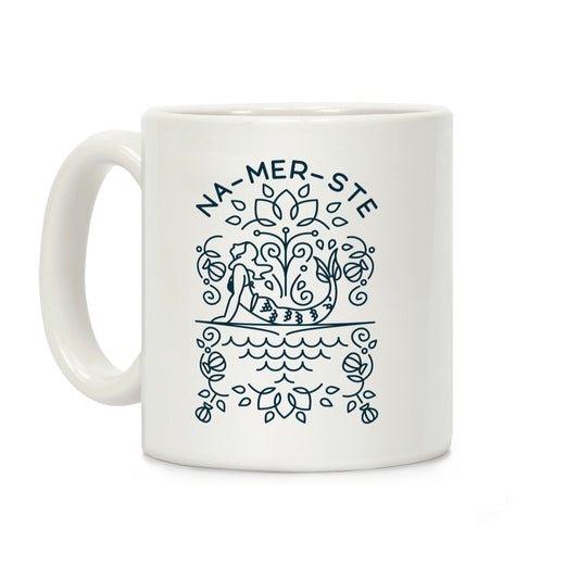 Na-Mer-Ste Mermaid Yoga Coffee Mug