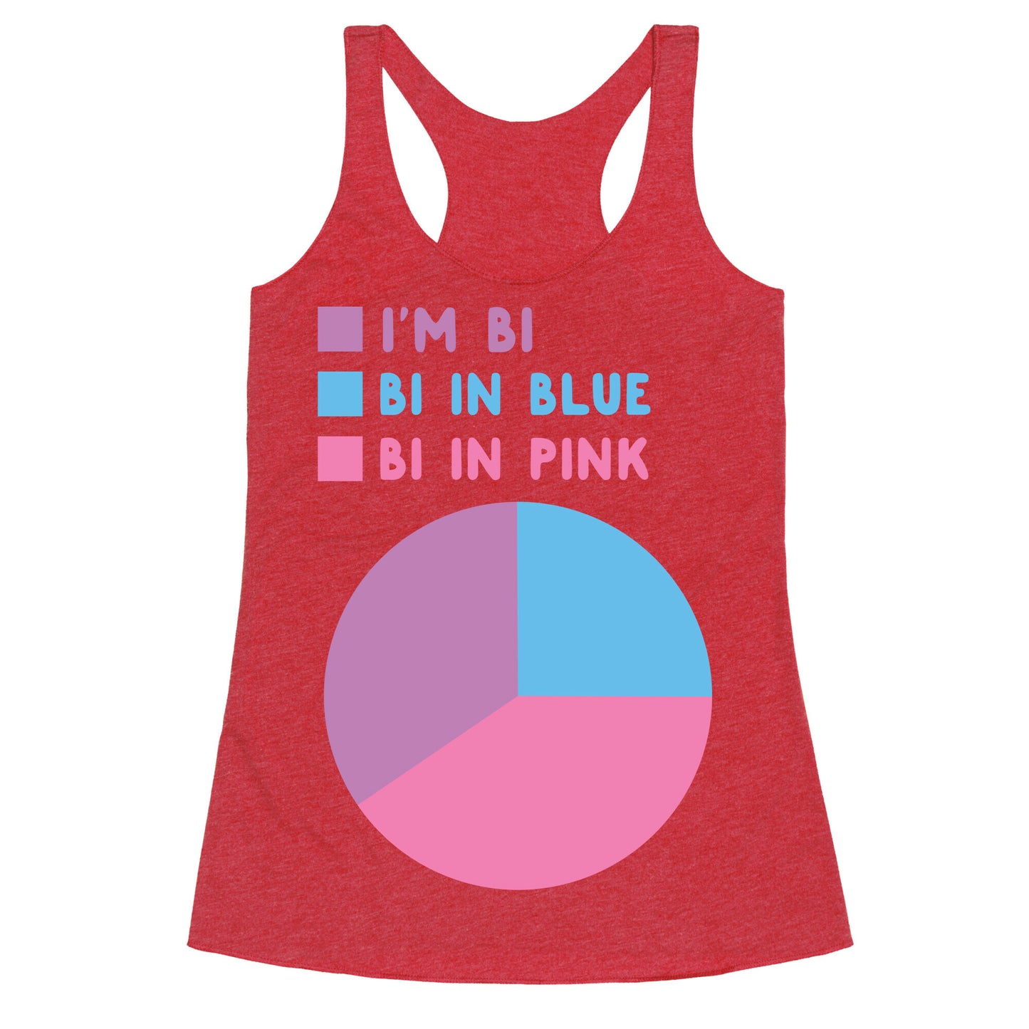 Bisexual Chart Racerback Tank