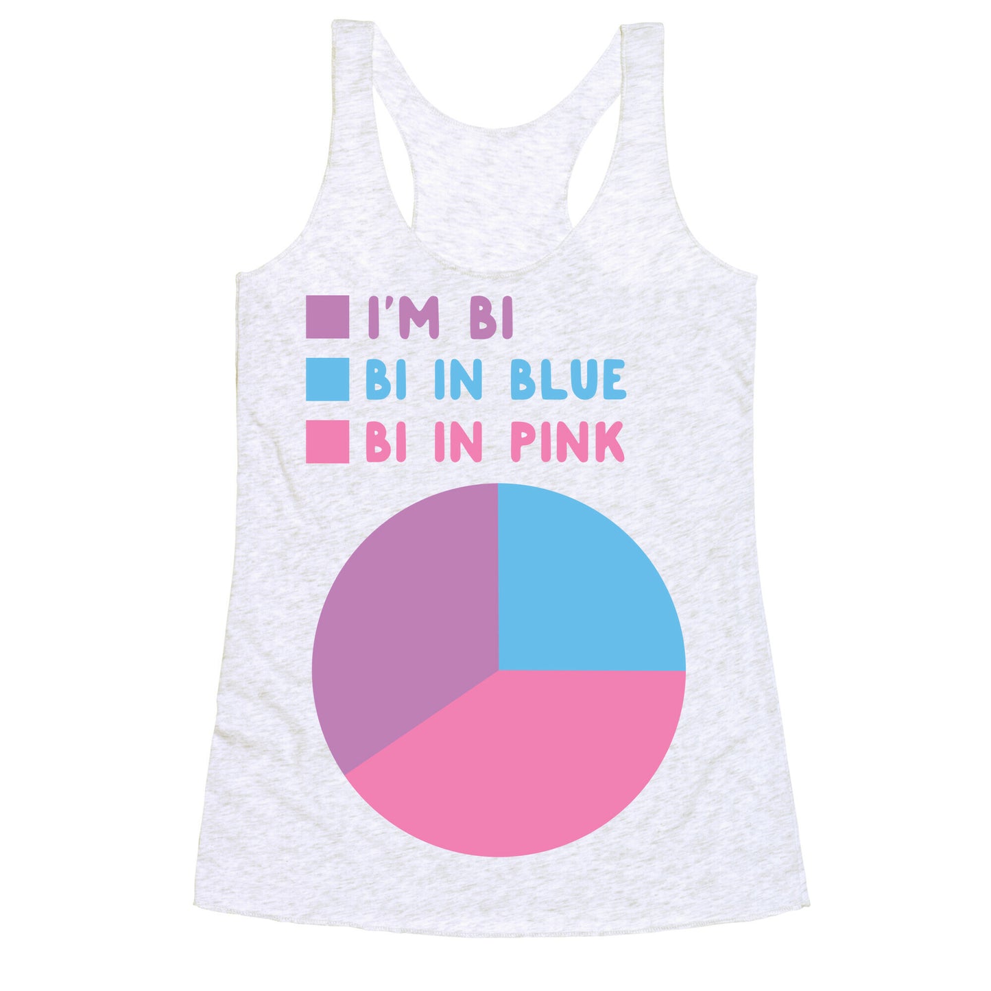 Bisexual Chart Racerback Tank