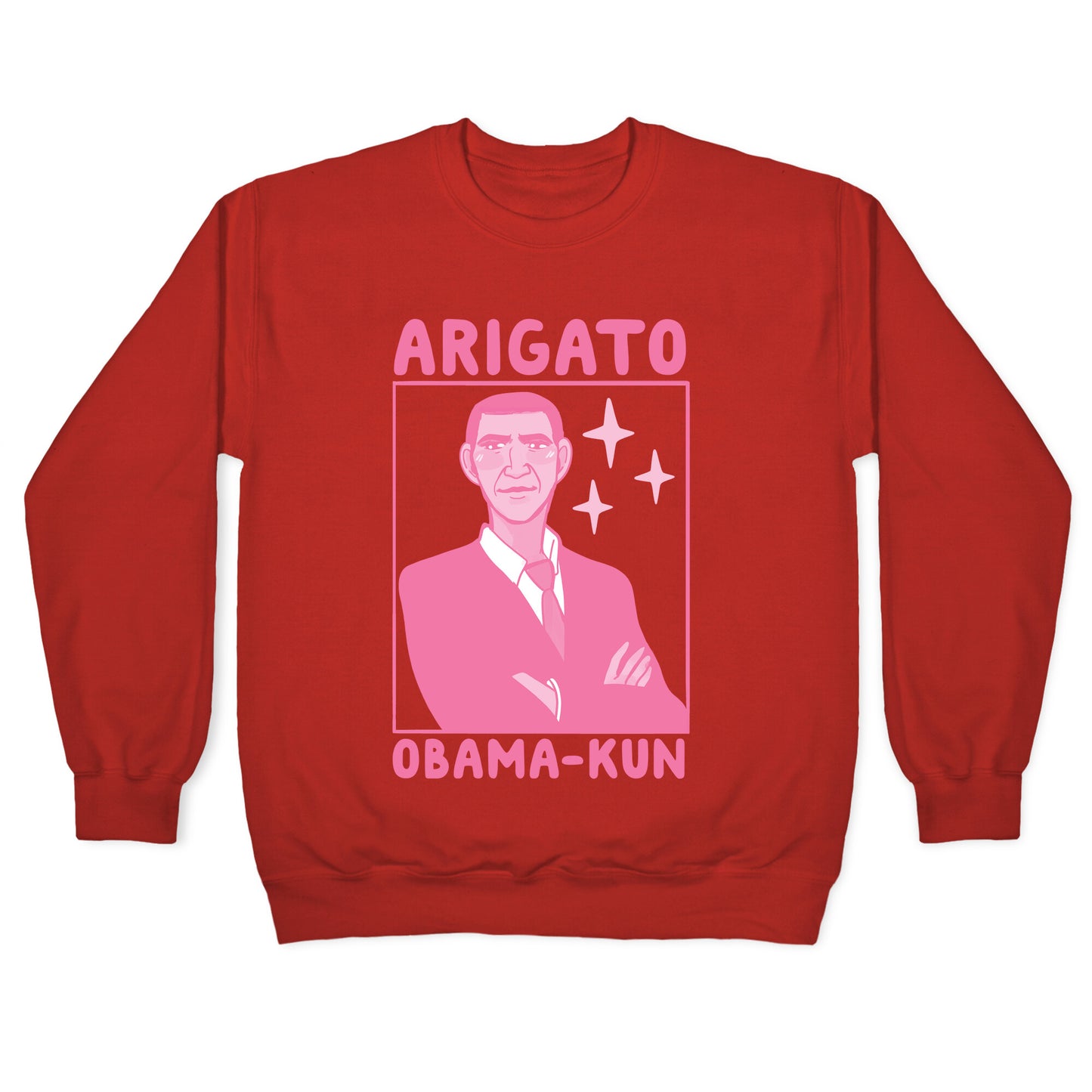 Arigato, Obama-kun Crewneck Sweatshirt