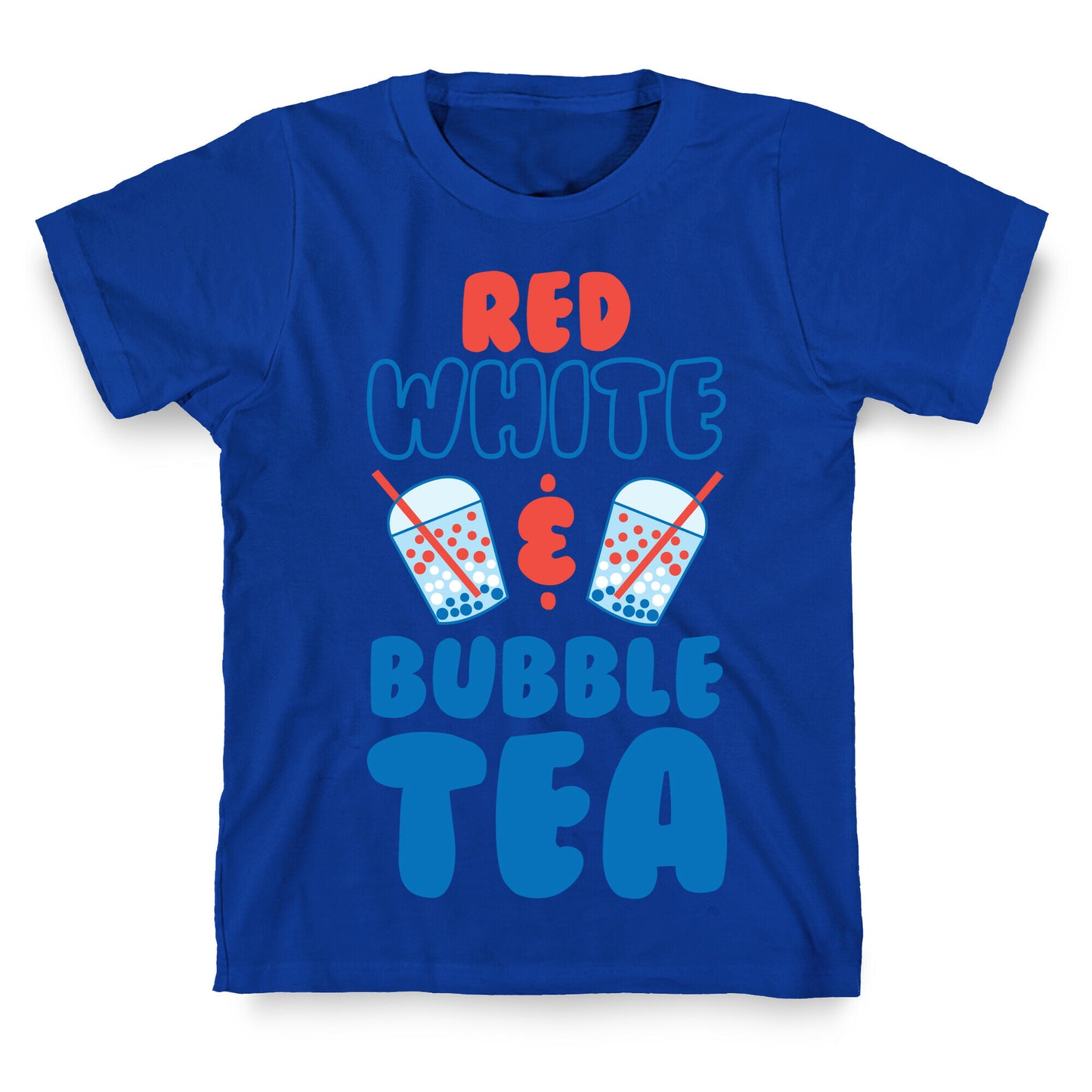 Red, White and Bubble Tea T-Shirt