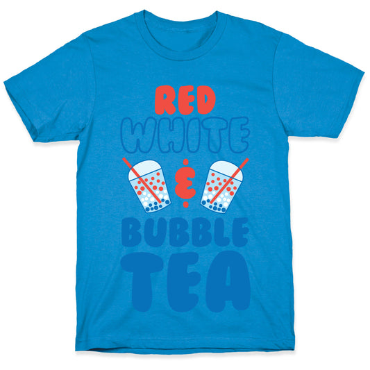 Red, White and Bubble Tea T-Shirt