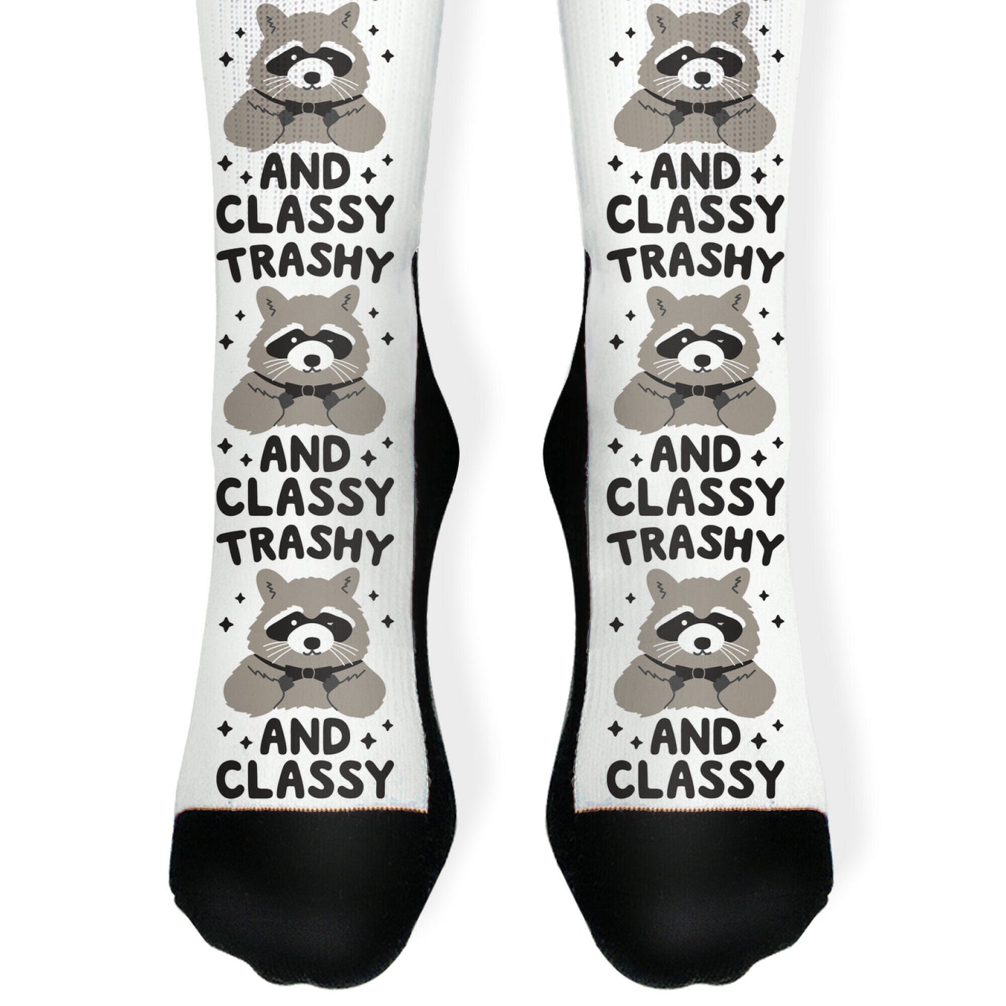 Trashy And Classy Raccoon Socks